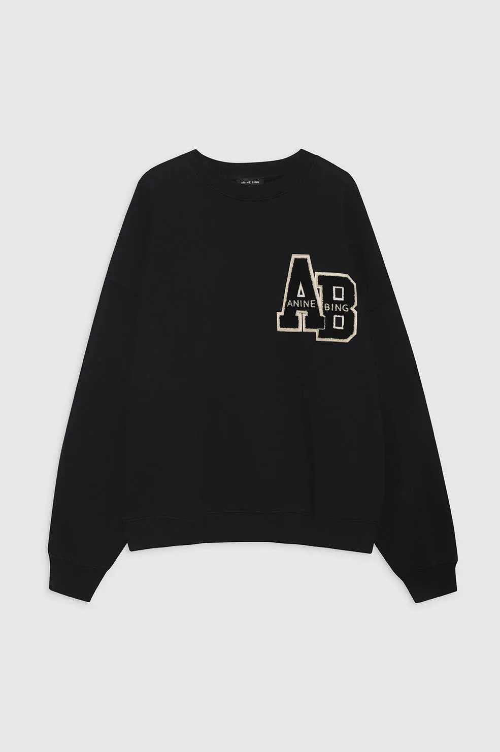 Anine Bing Miles Oversized Sweatshirt Letterman HypoallergenicConstruction OdorResistant Technology