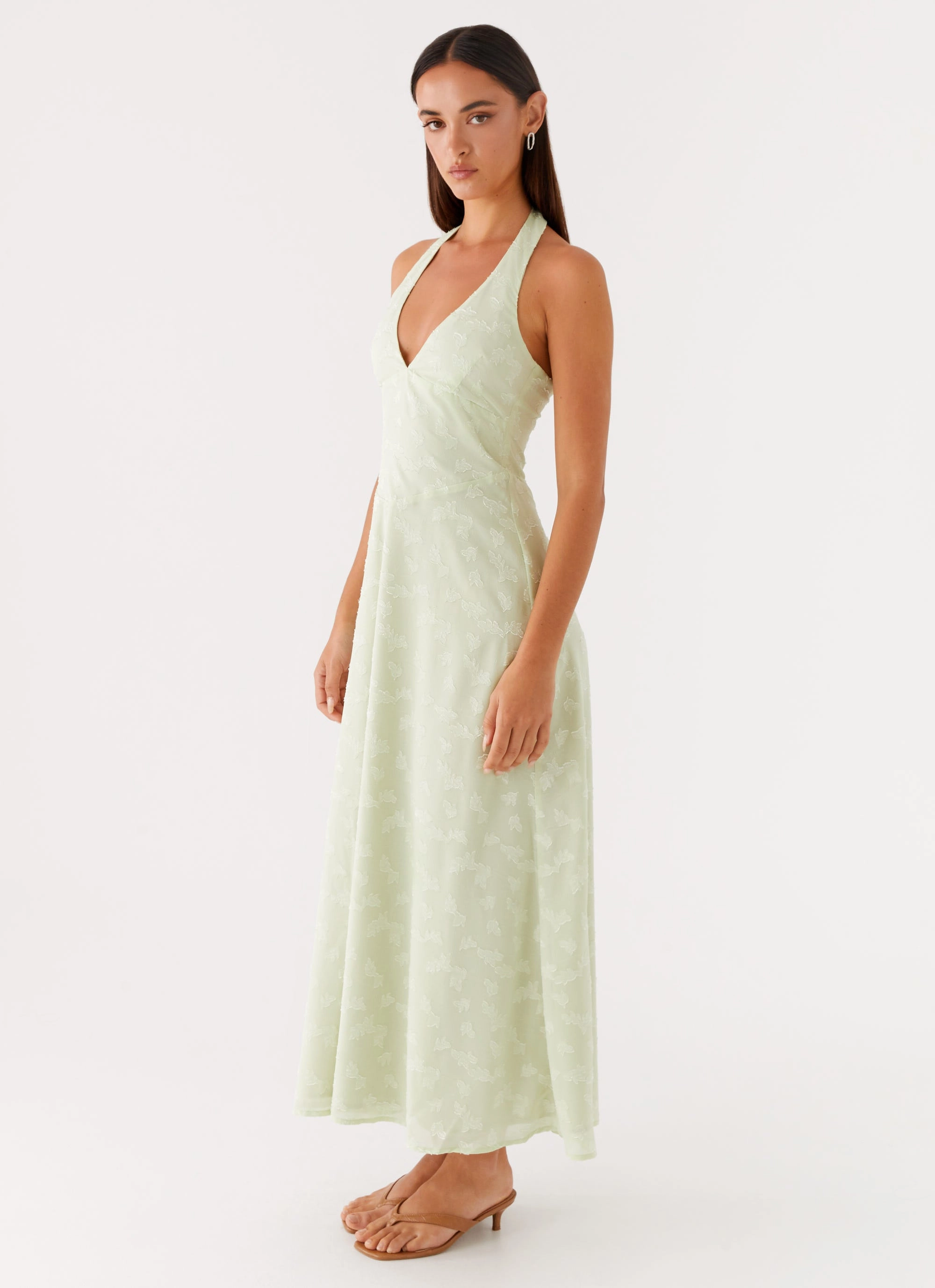 Travel-friendly Francesca Midi Dress - Sage