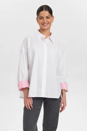 QuickRelease Closures Adjustable Hem NUELOISE SHIRT - Bright White
