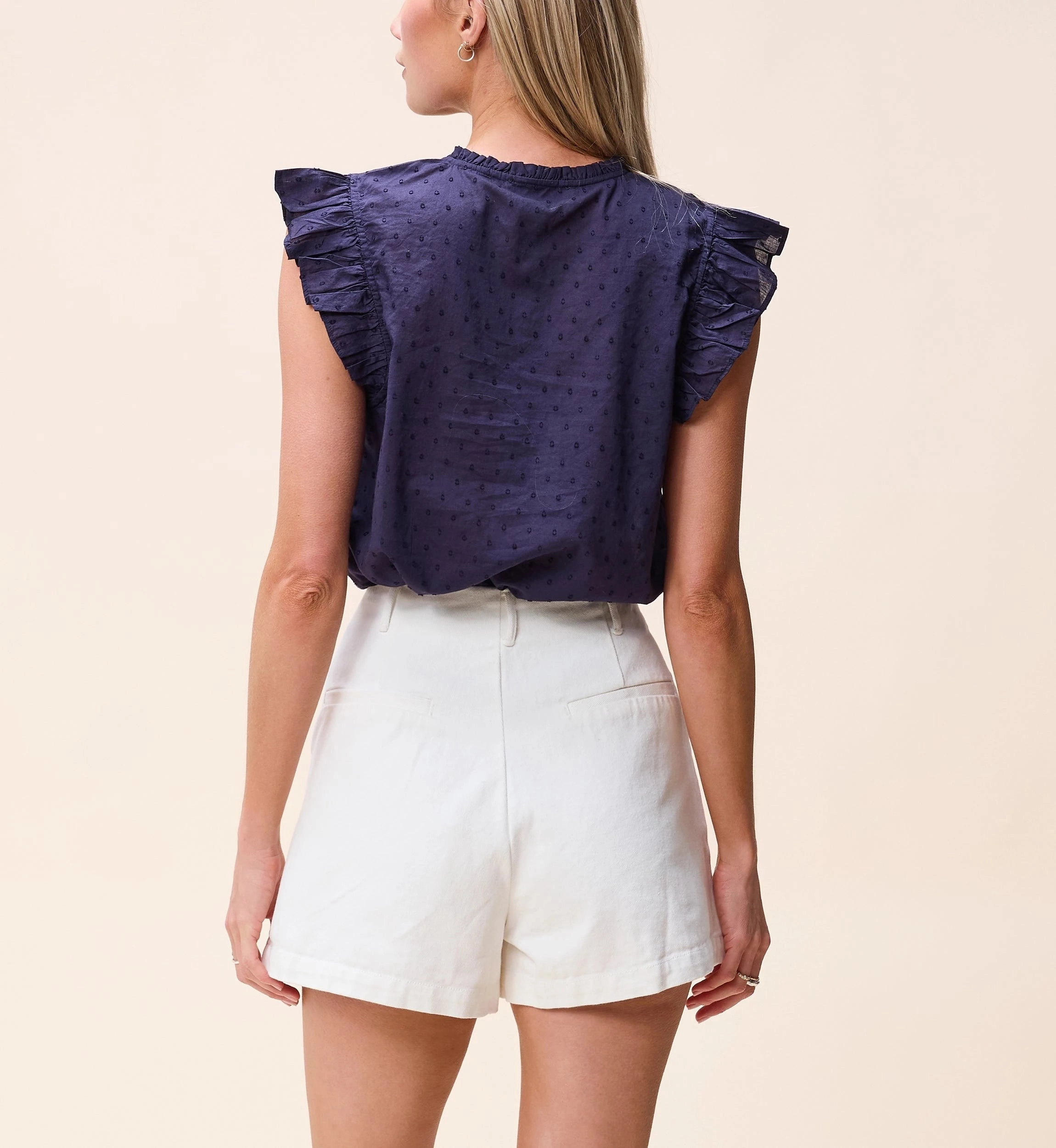 Classic Cut Contemporary Cut Maritza Blouse | Navy