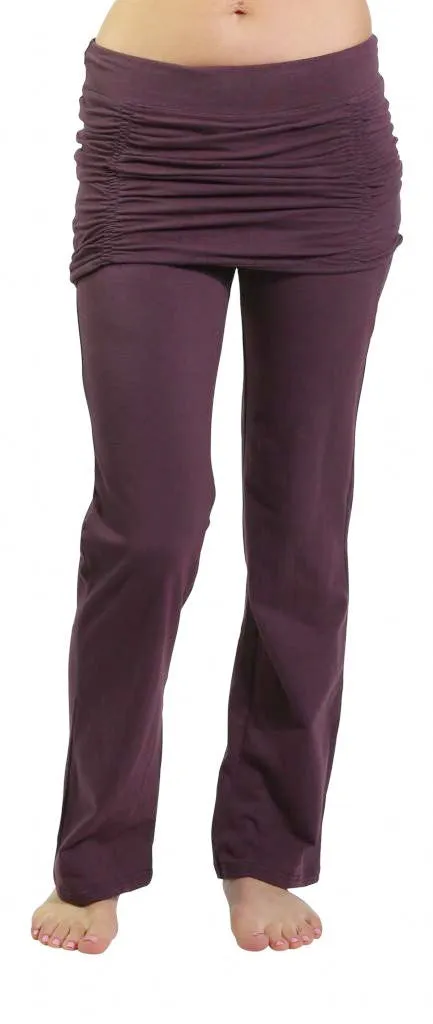 Tailored Silhouette Ruched Skirt Yoga Pant