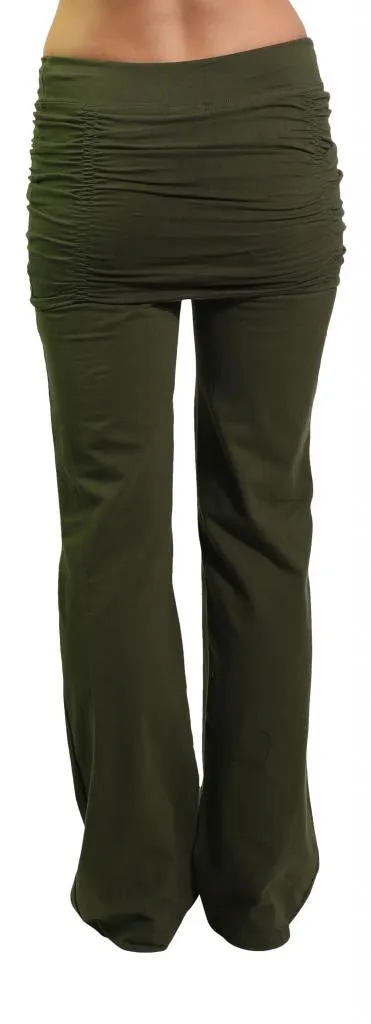Soft Touch Durable Utility Ruched Skirt Yoga Pant