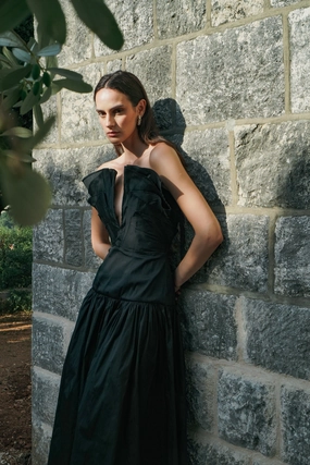 Relaxed fit wear Natural Texture Gardenia Dress