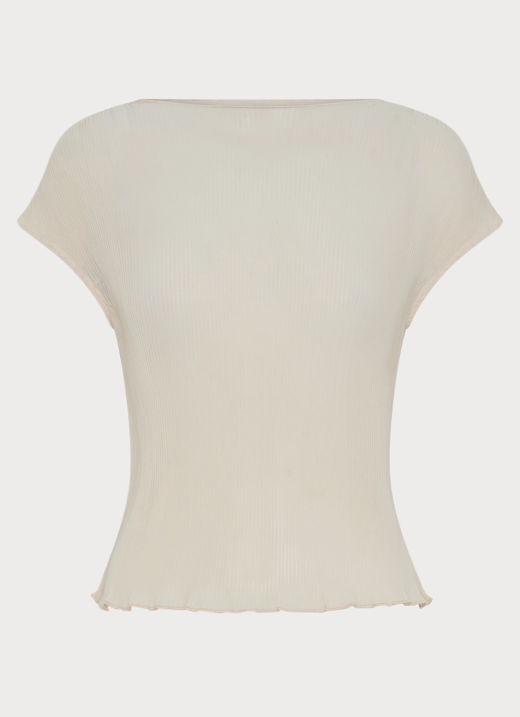 OdorResistantTechnology Gemma Cap Sleeve Top - Ivory