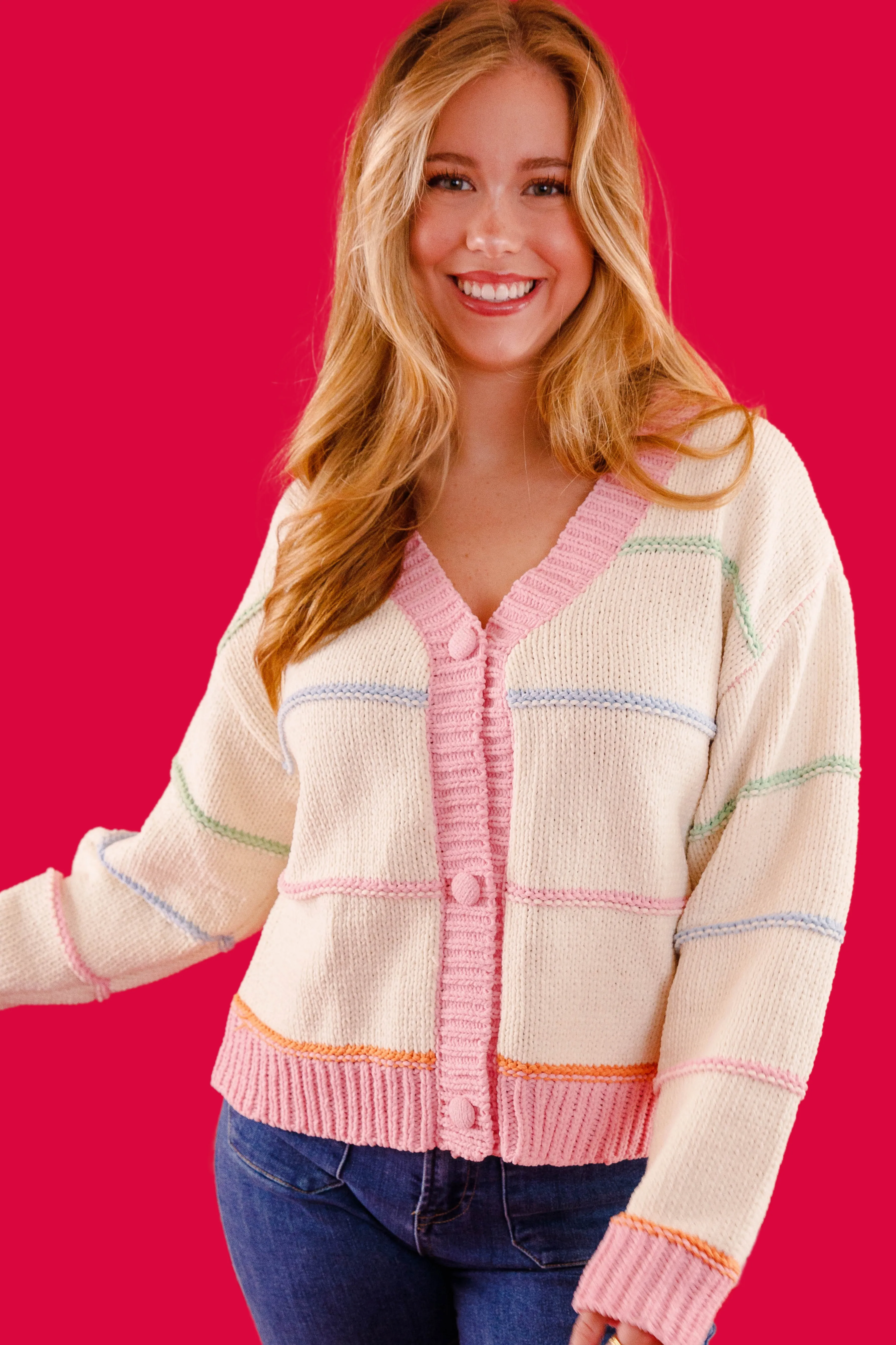 SeamFree Knitting Flexible Ribbing Gift of Friendship Cardigan