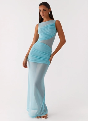 Apollo Maxi Dress - Aqua Fresh Motion Soft Layers