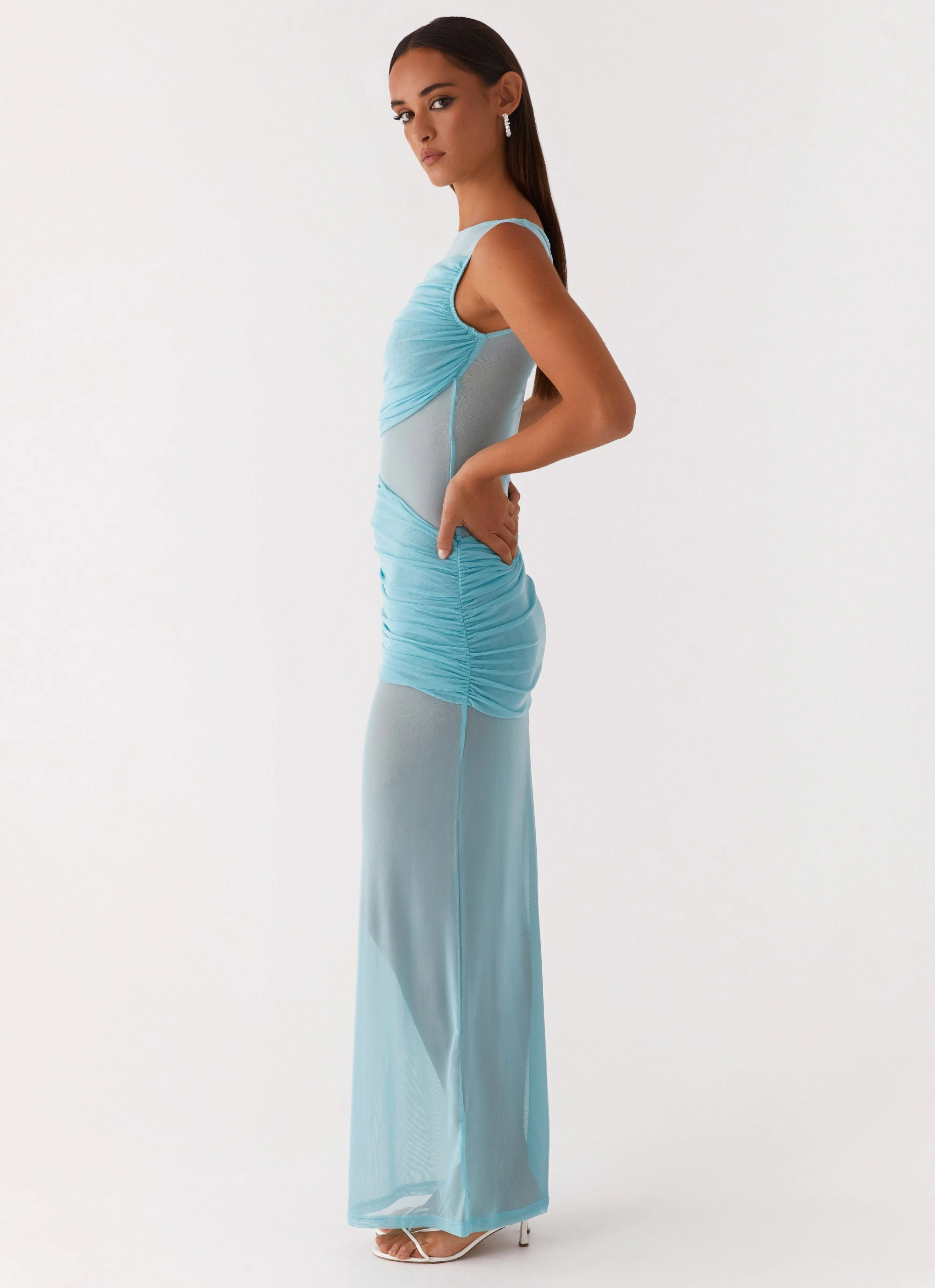Refined Form Apollo Maxi Dress - Aqua
