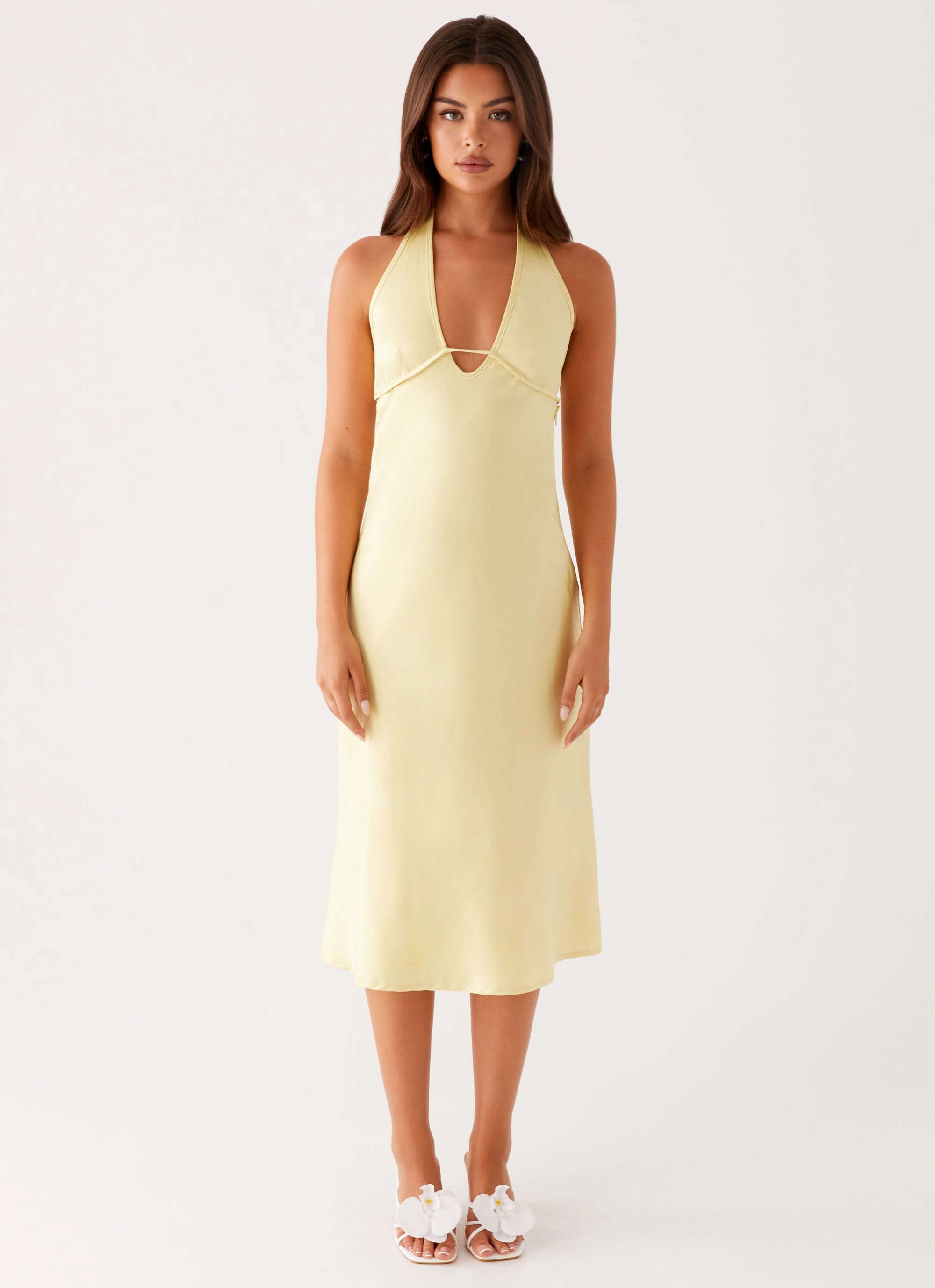 countryside Summer Staple Davies Midi Dress - Yellow