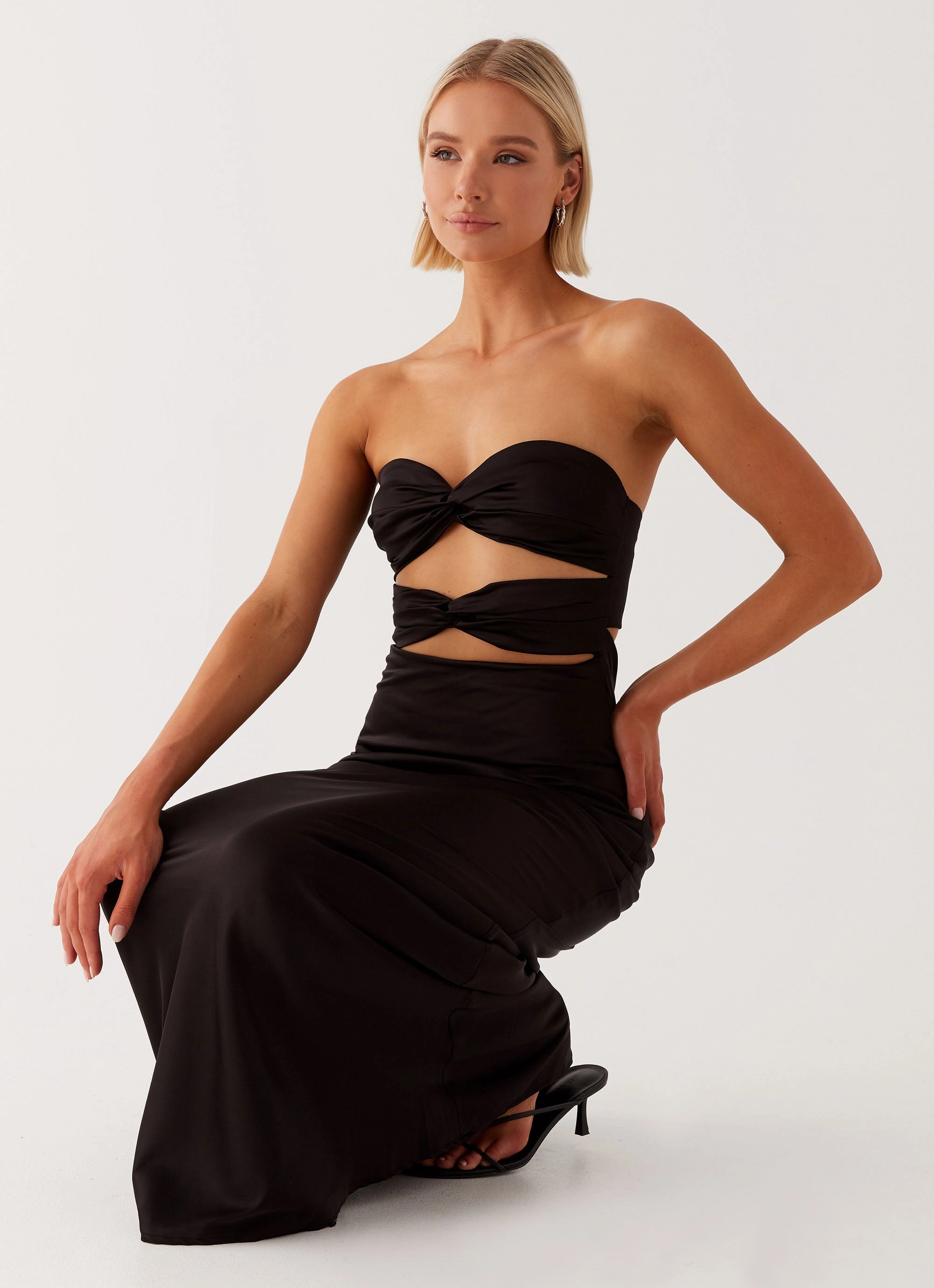 Tianna Strapless Maxi Dress - Black Sophisticated Layers Everyday Layers