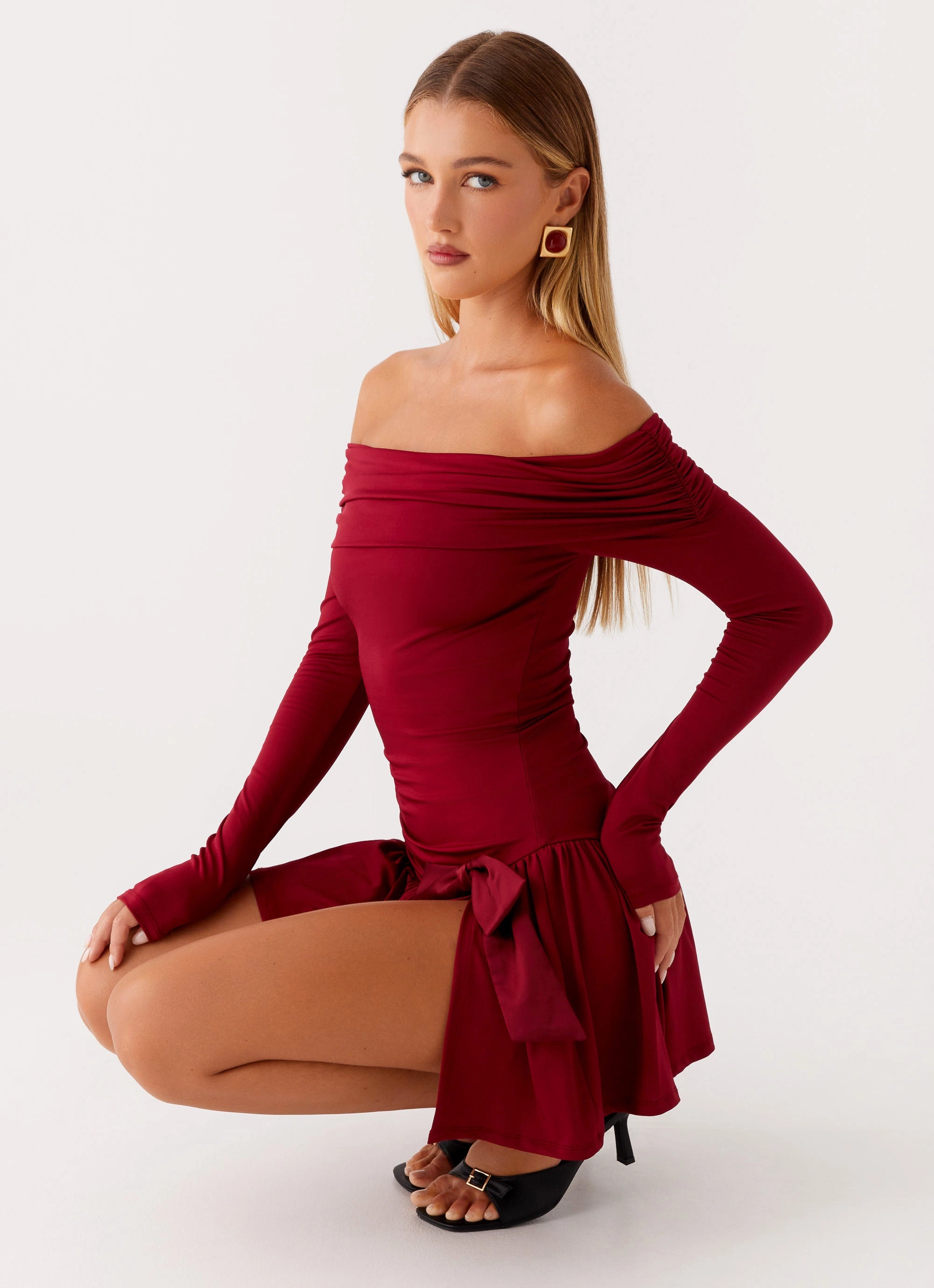 Light Aesthetic Grazia Mini Dress - Red