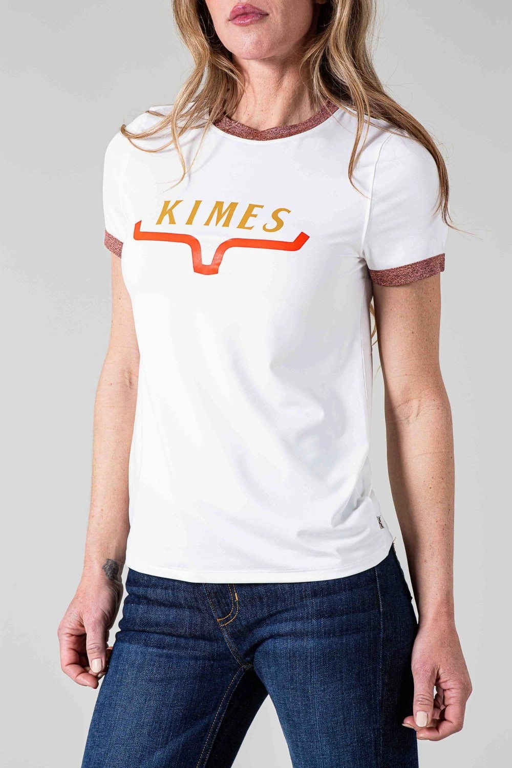 Rugged Style Brunch Outfit Kimes Ranch Womens Fast Tech T Natural Polyester Blend S/S T-Shirt