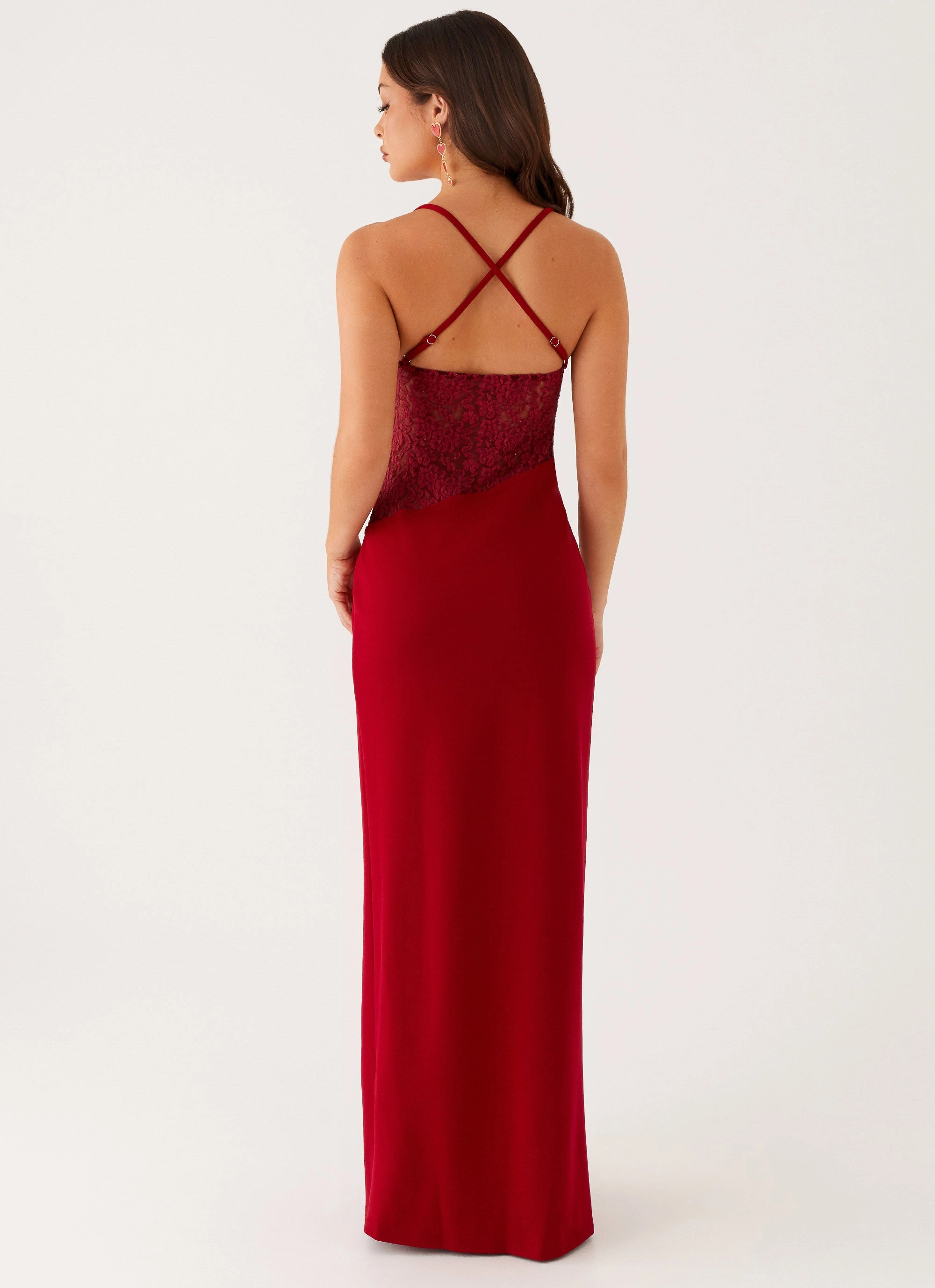 Heartbreaker Maxi Dress - Deep Red Soft Motion Breathable Design