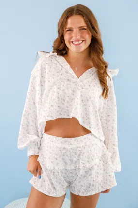 Low Profile Seaming Head in the Clouds Pajama Top