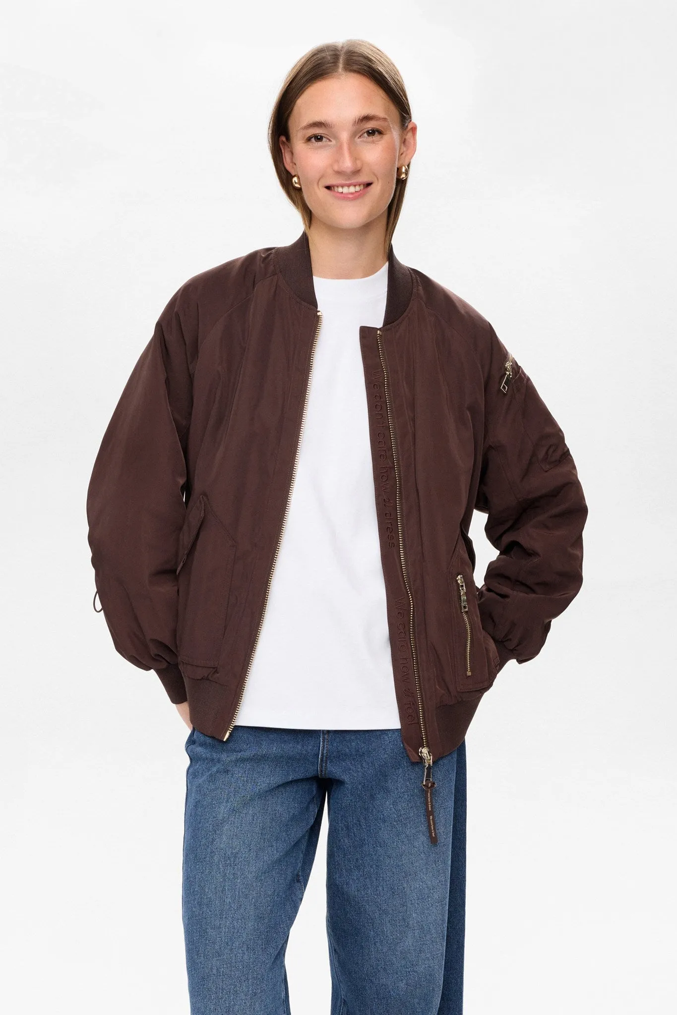 Oversized style NUALLIE JACKET  - Black Coffee