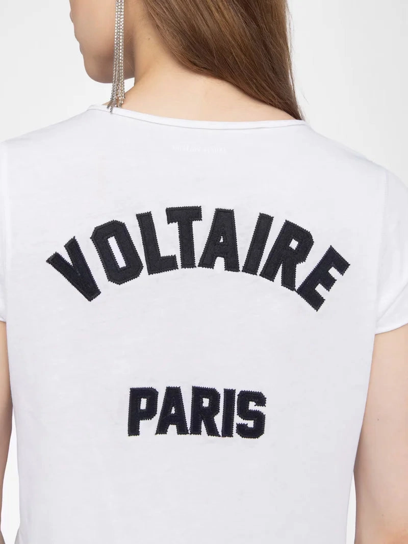 Zadig & Voltaire Tuni Voltaire Paris Tee Ribbed Knit Fabric
