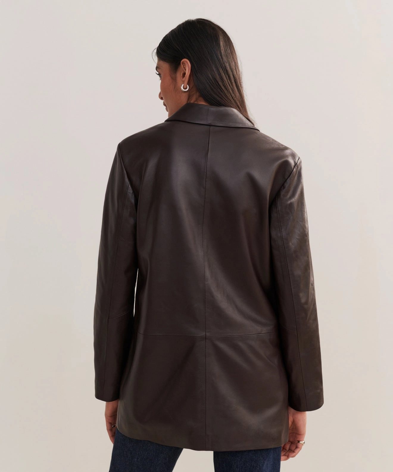 Leather Brooke Blazer Abrasion Resistant Shell Windproof Design