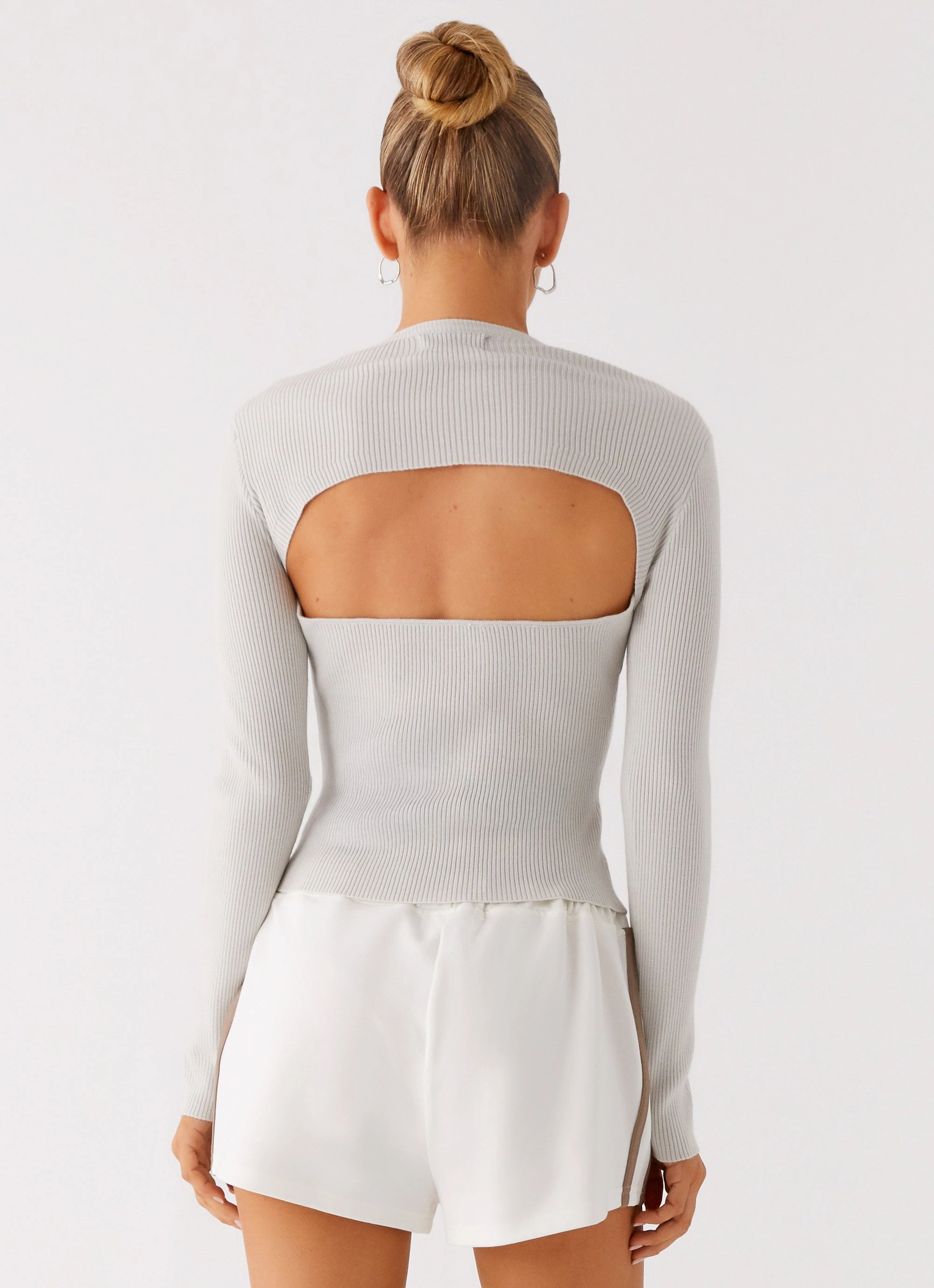 SunProtective Carissa Open Back Top - Grey