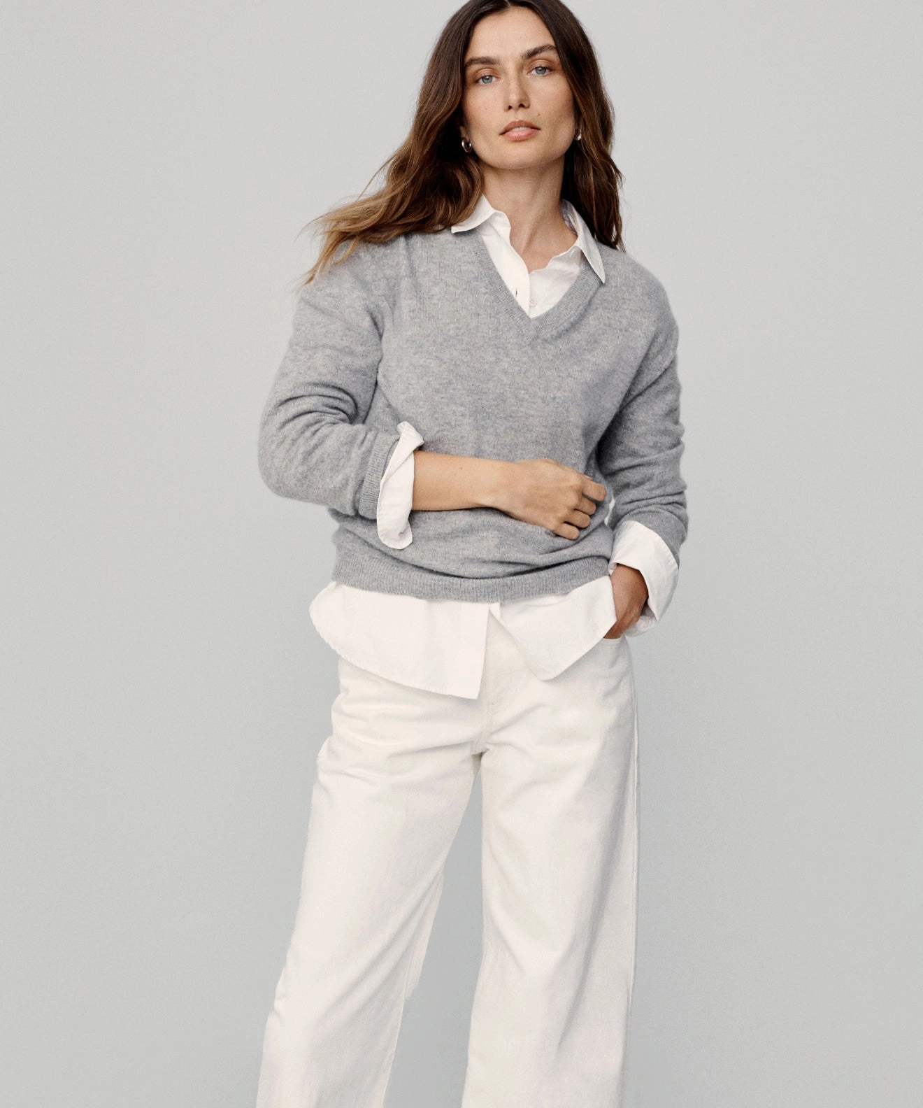 Flynn Cashmere Sweater Flexible Edging All Time
