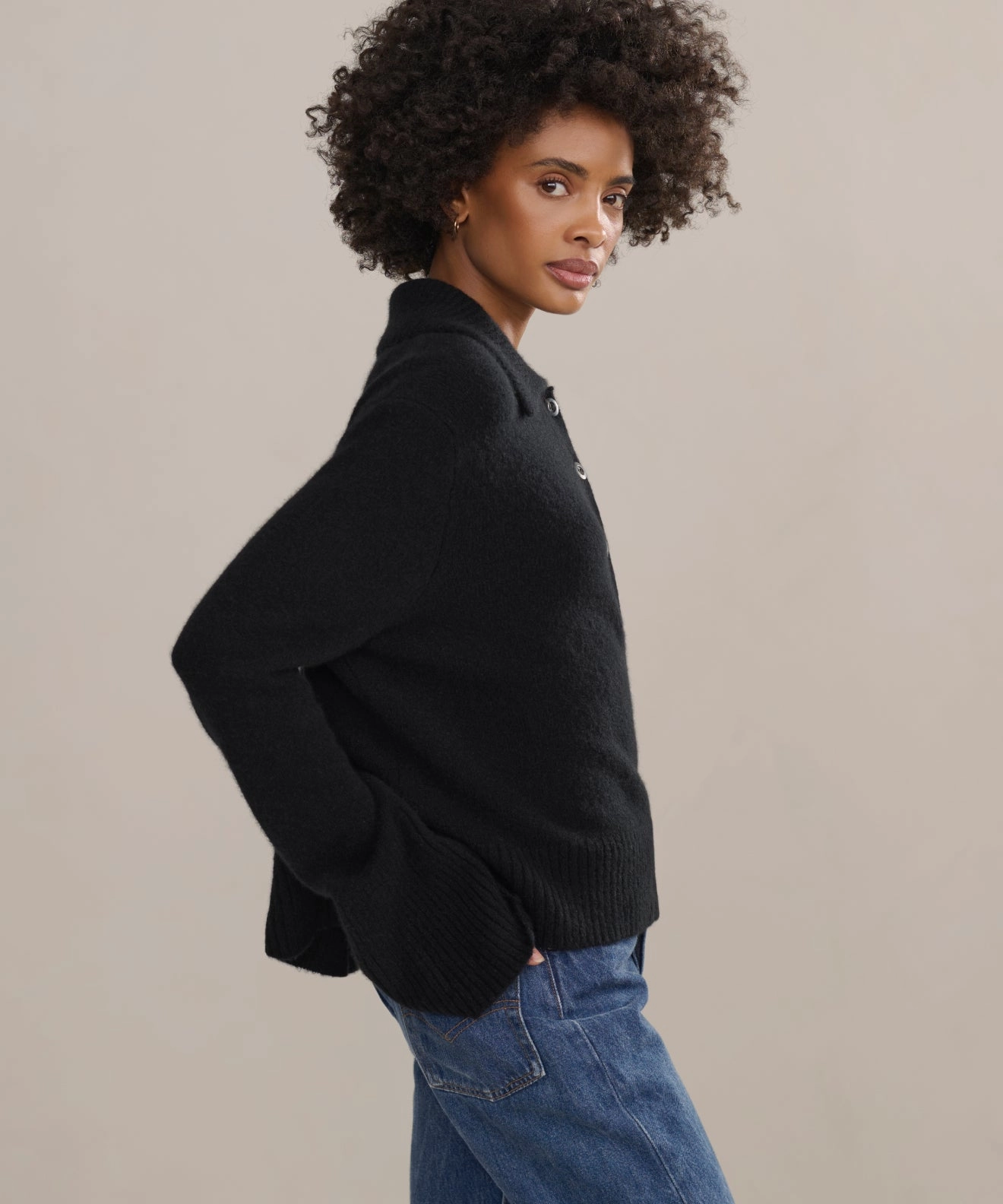 Cashmere Stevie Polo Stretch Recovery Fabric