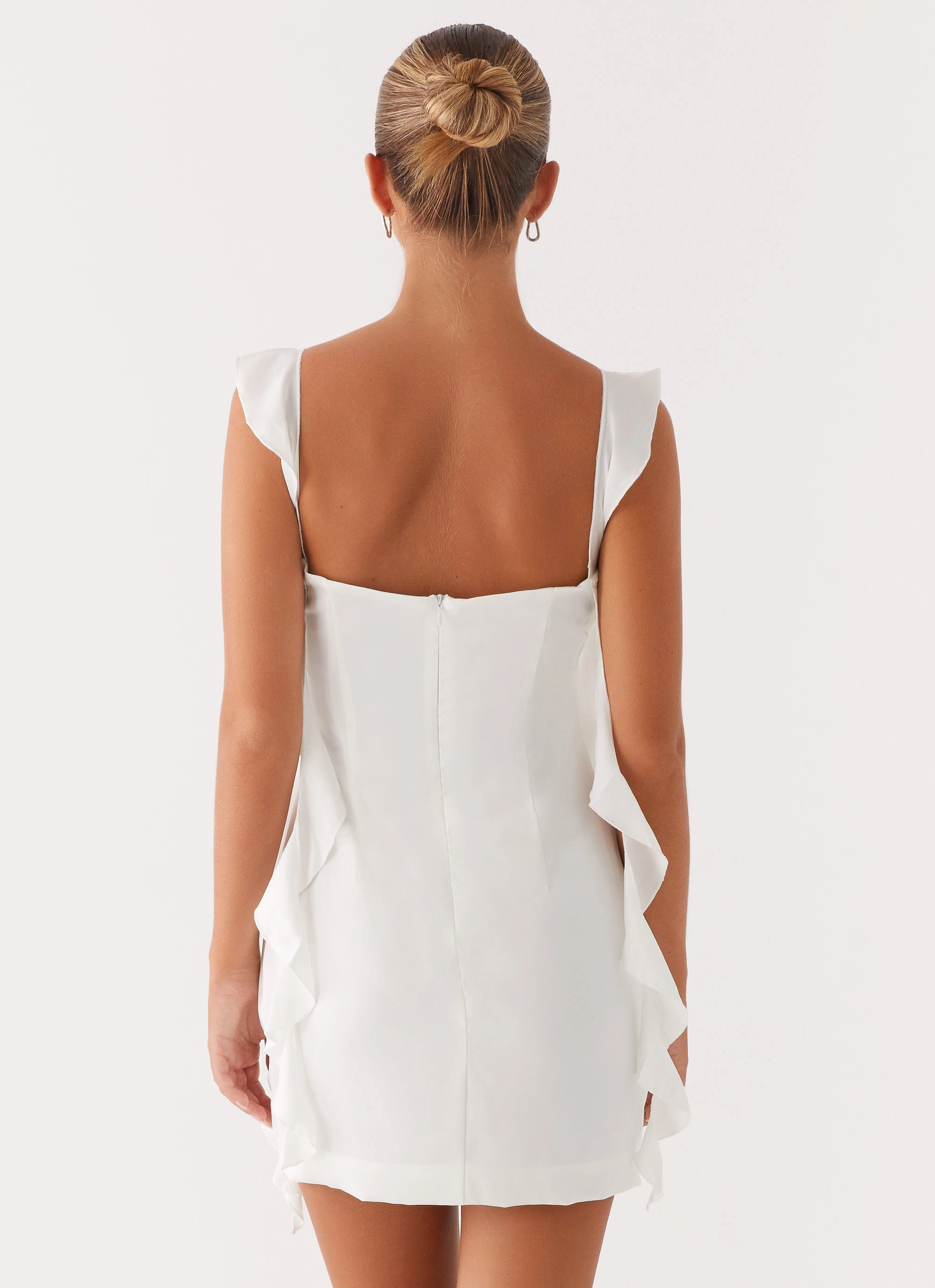 Beckham Mini Dress - White MoistureWickingTechnology