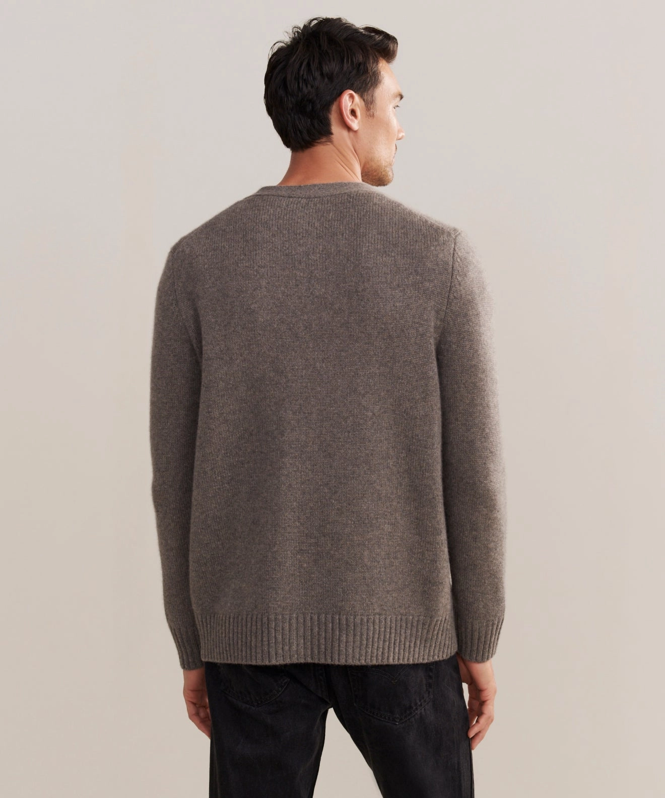 Simple Warmth Men's Cashmere Cardigan