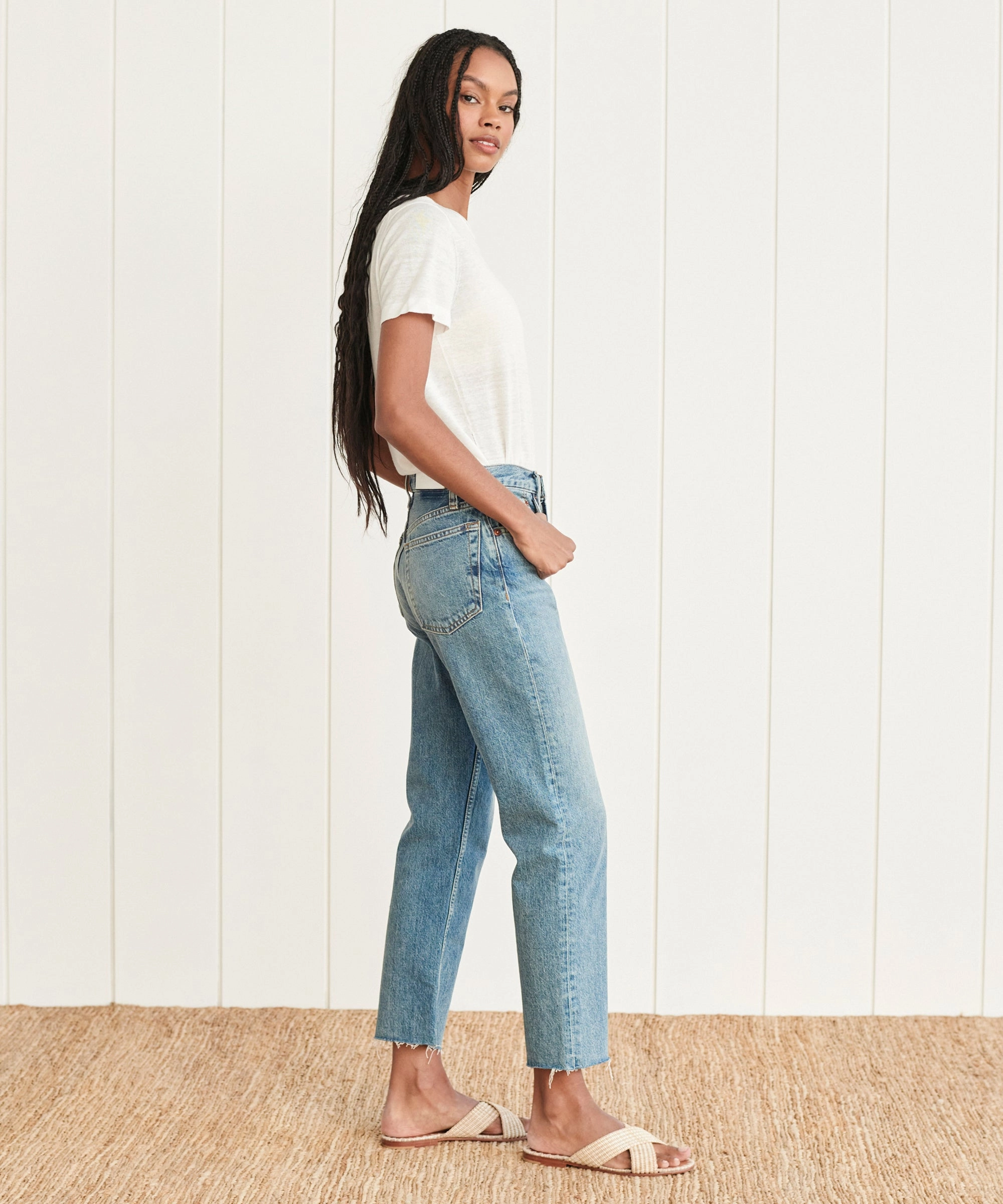 Sport Performance High Rise Stove Pipe Jean