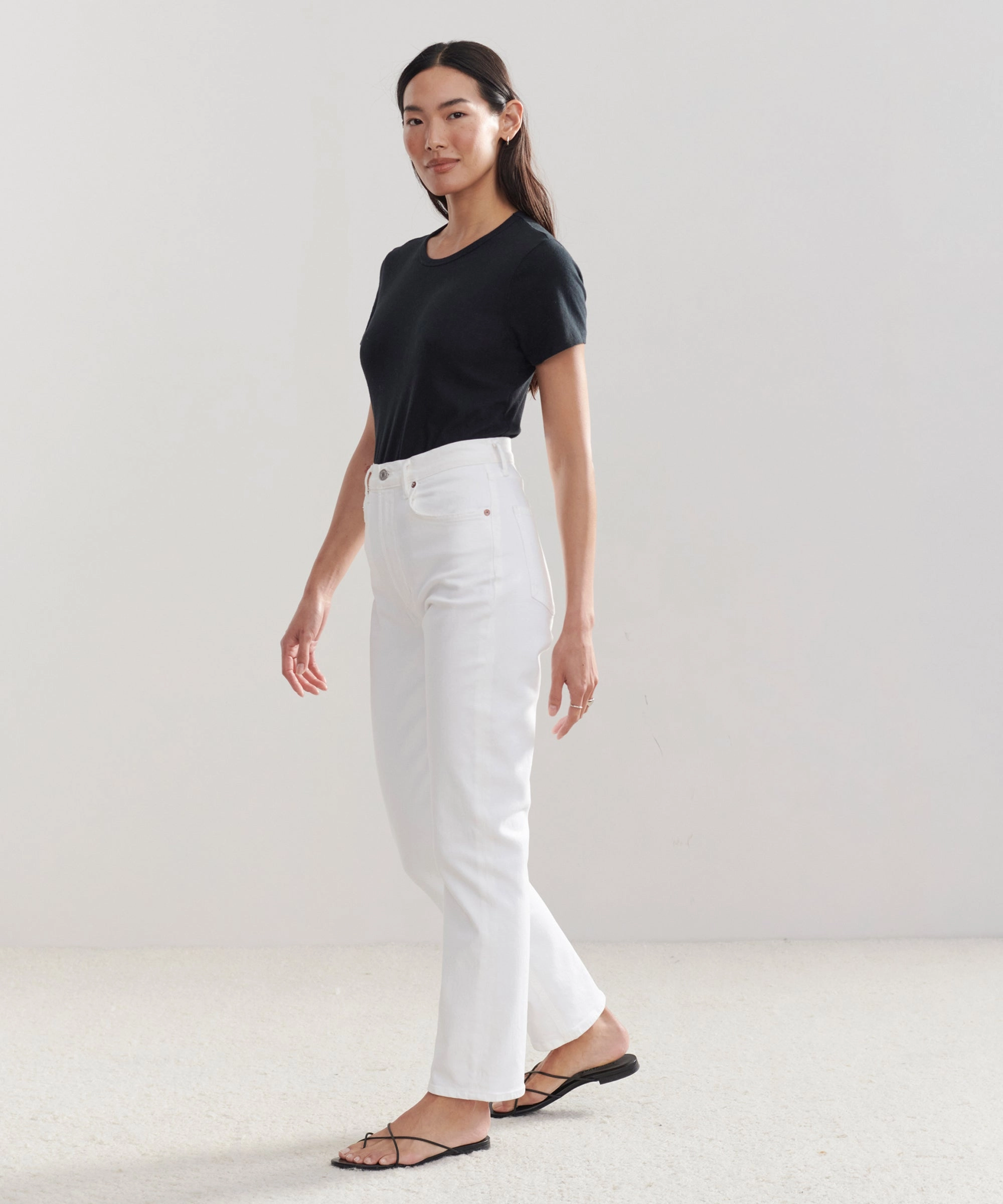 High Rise Stovepipe Jean Essential Waist