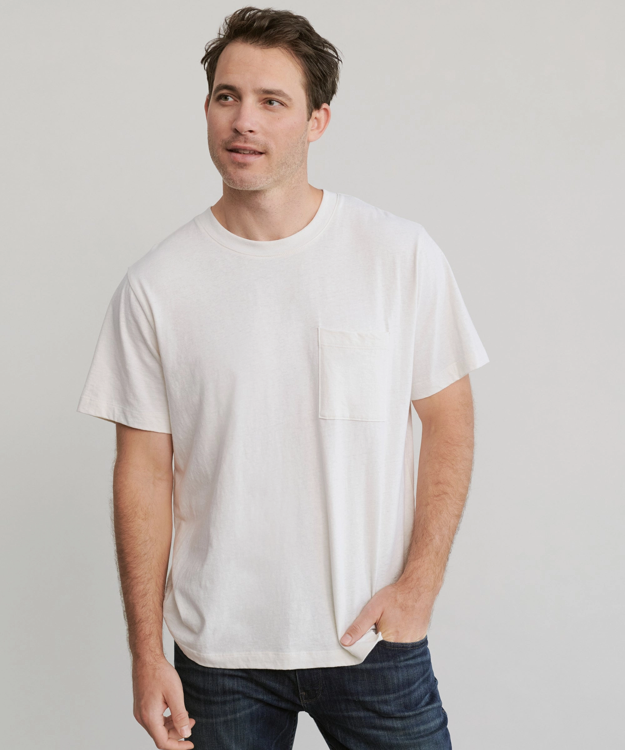 Men's Vintage Pocket Tee Flatlock Seam