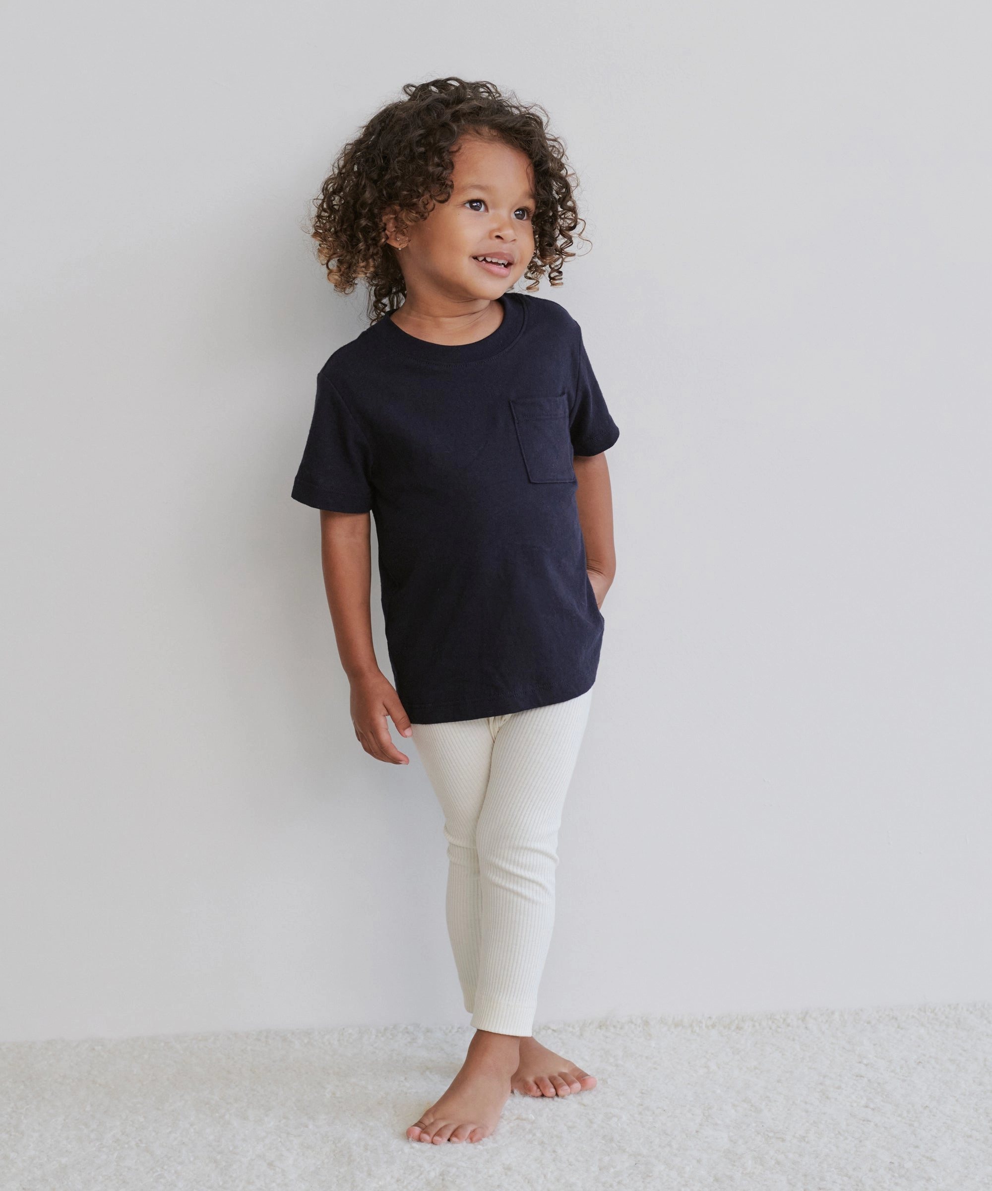 High Durability Material Kids' Vintage Pocket Tee