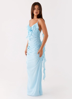Jasmina Maxi Dress - Blue Sophisticated Fit
