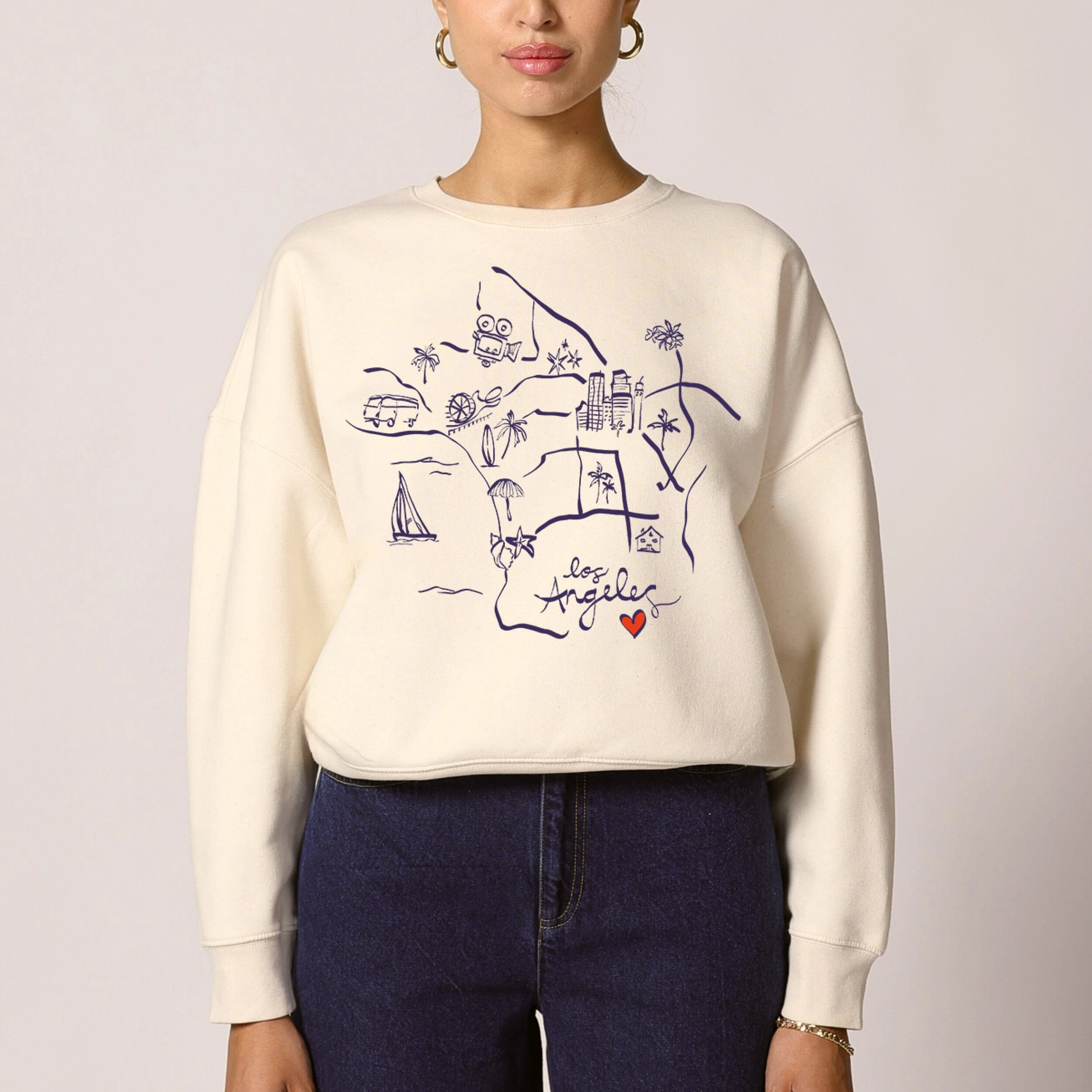 Fit for Everyone Slim Silhouette Los Angeles Sweatshirt