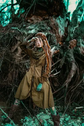 Shawl Lapel Hooded Fairy Sweater Jacket