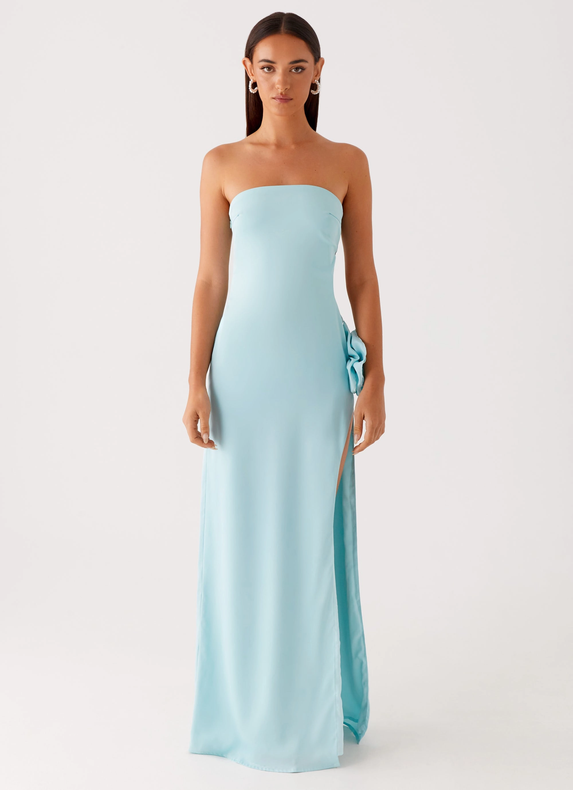 Chic beachwear dress All Inclusive Fenway Strapless Maxi Dress - Mint