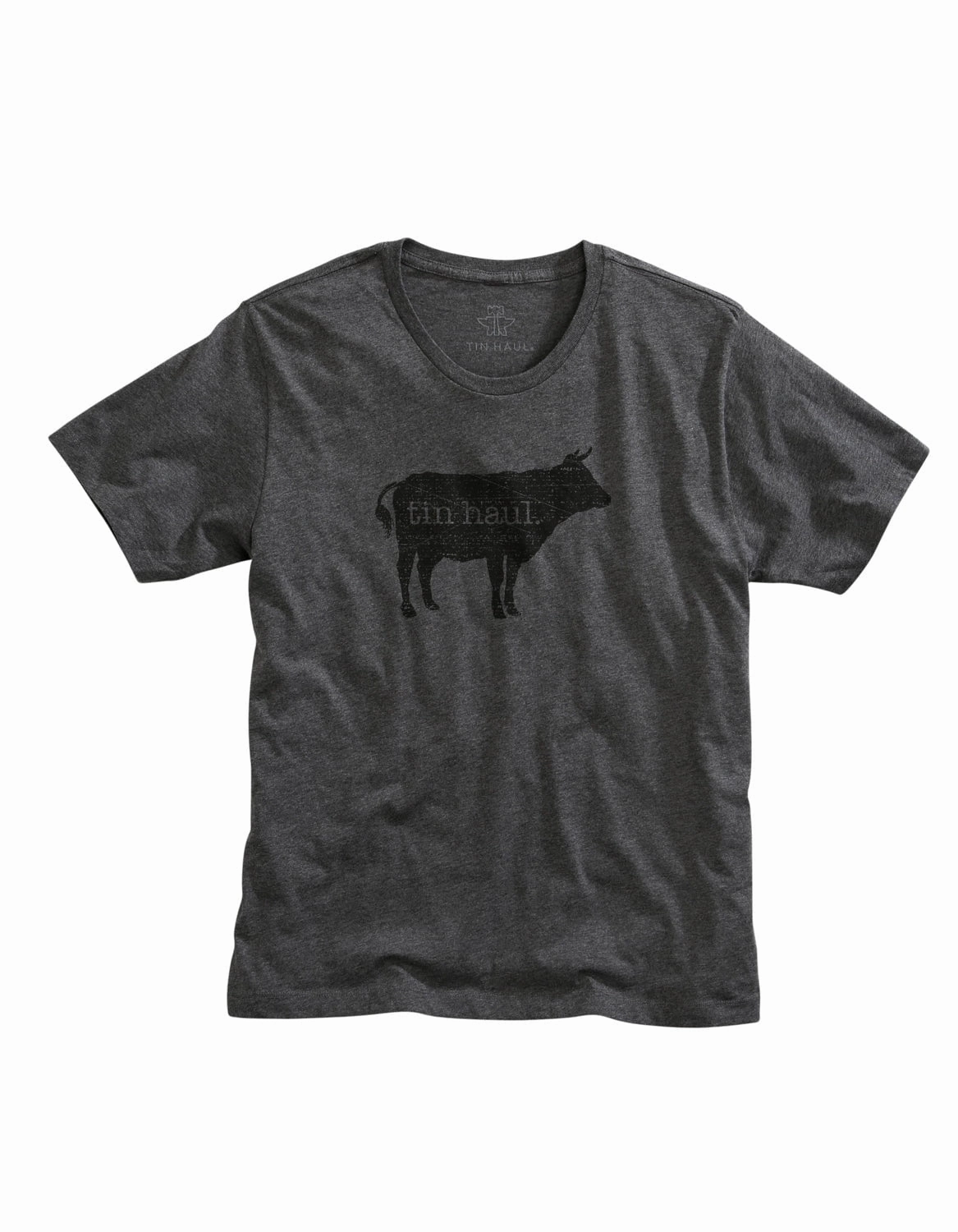 Lightweight Layer Tin Haul Mens Dark Heather Grey Cotton Blend Beef S/S T-Shirt