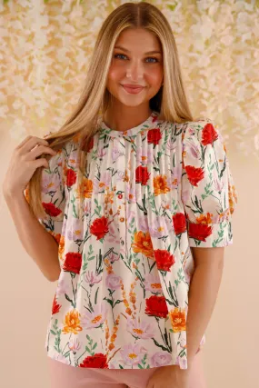 In My Garden Blouse TemperatureRegulating Fabric NoSlipSurface