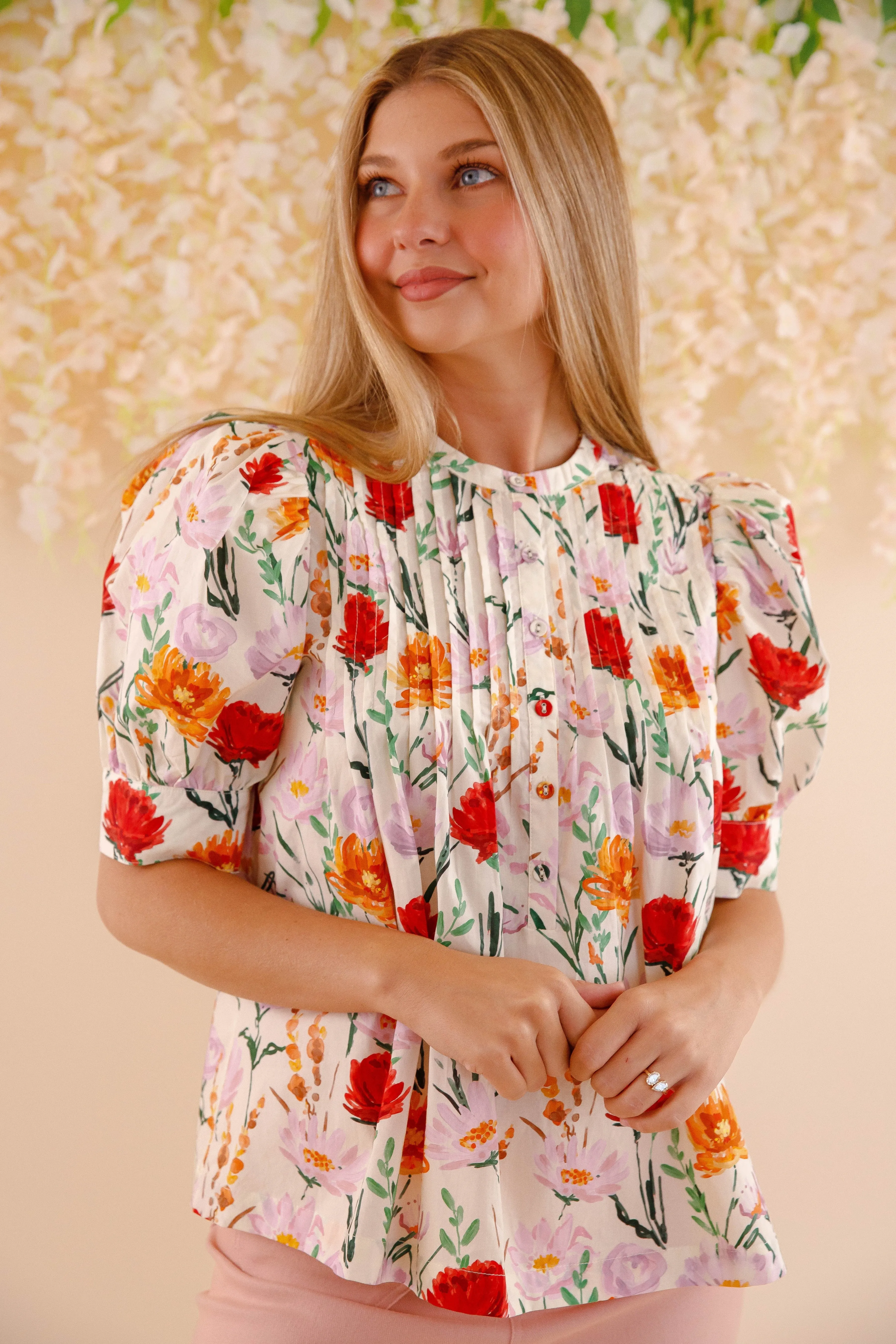 OdorResistant NonIrritatingStitching In My Garden Blouse