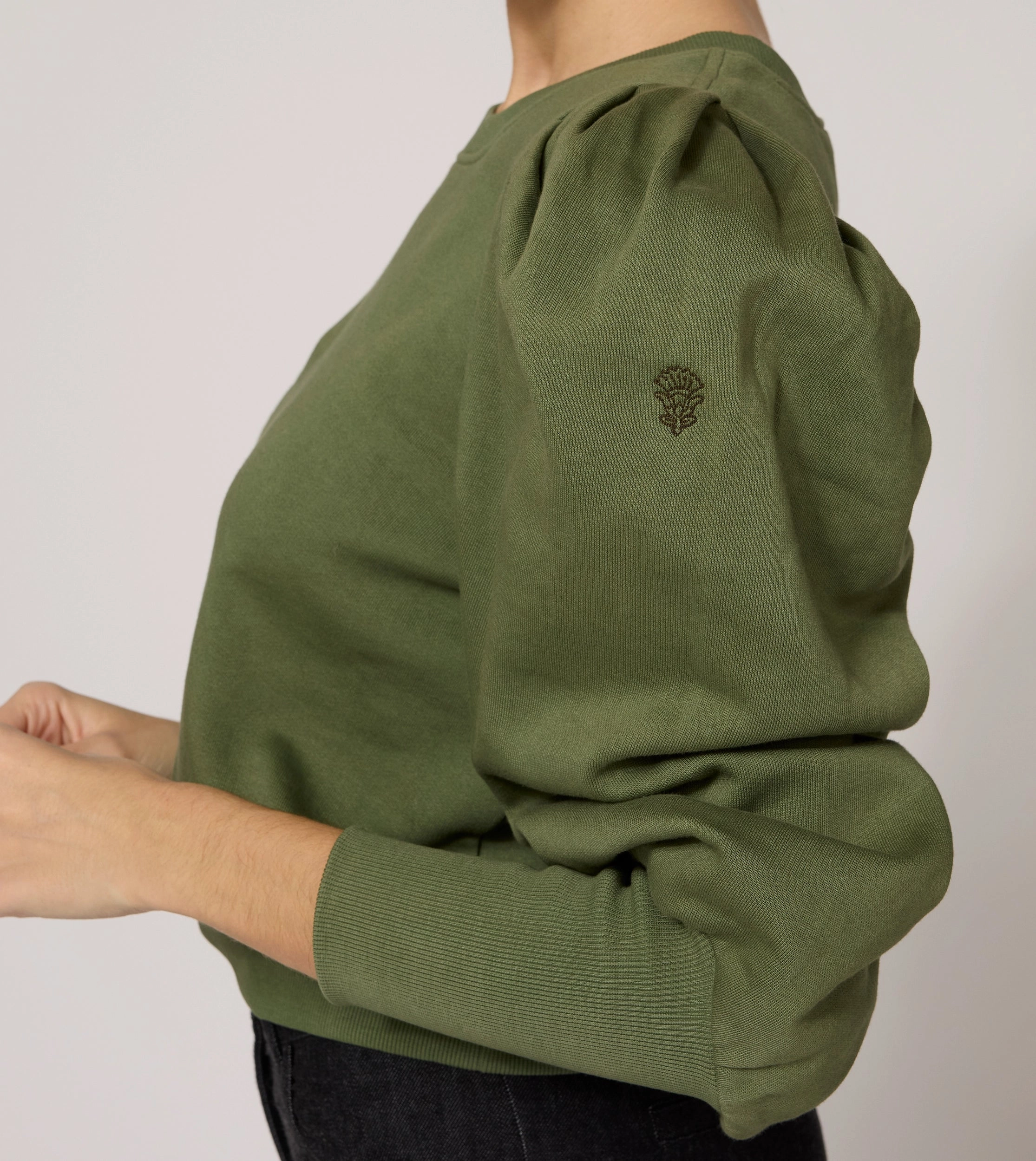 TurtleneckDesign Indi Sweatshirt | Army Green