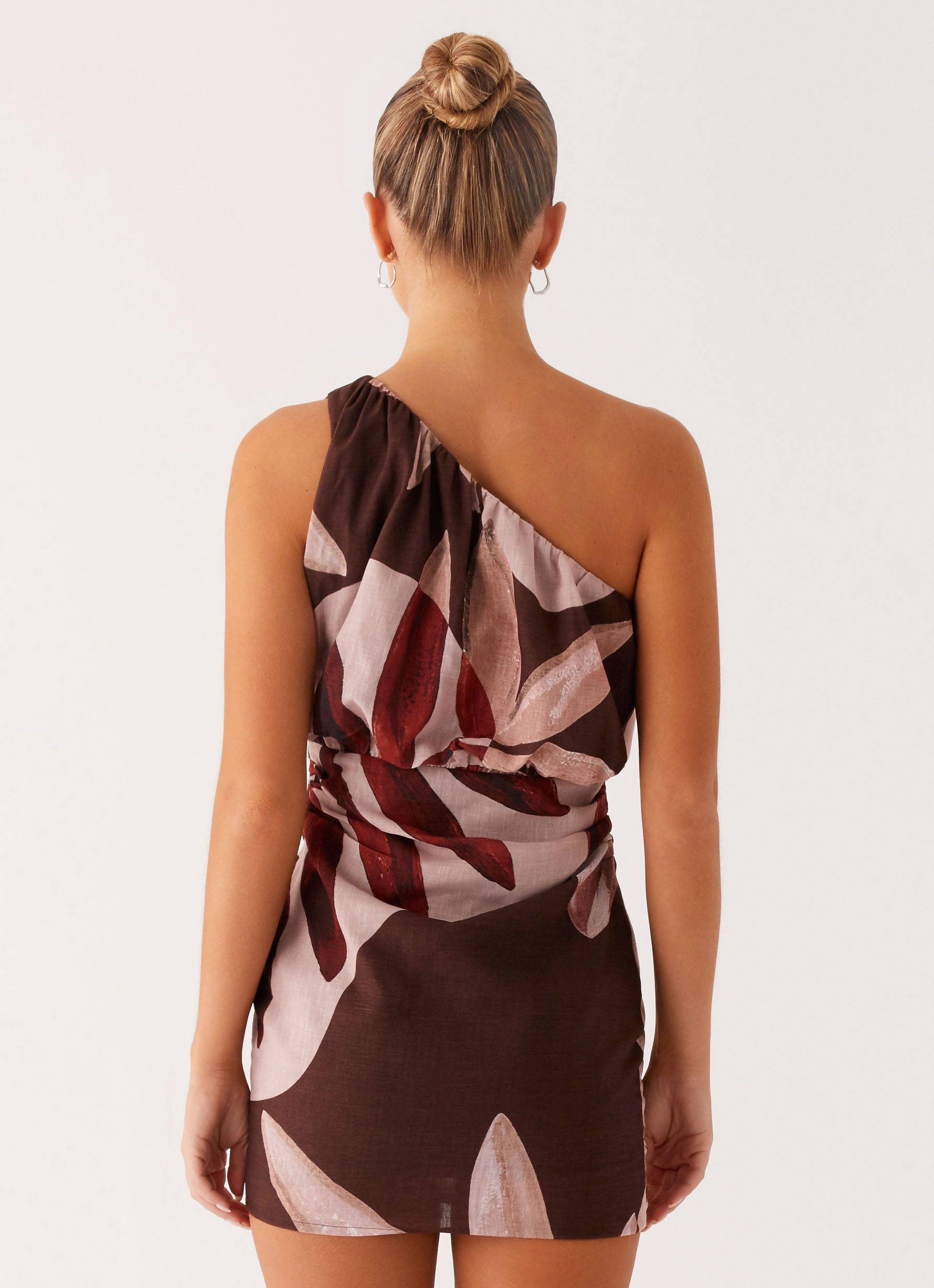 Indianna Mini Dress - Cinnamon Palm Soft cotton dress