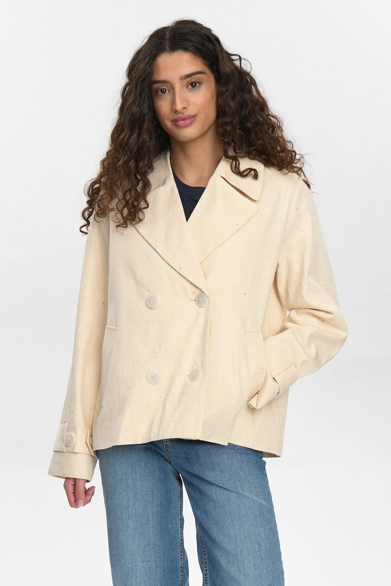 Tear Resistant Knit Minimal Aesthetic NUSILLA JACKET - Pristine