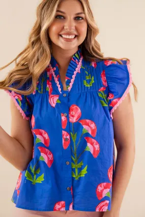 It's Been Done Blouse-Blue AthleisureInspired Versatile Layering Piece