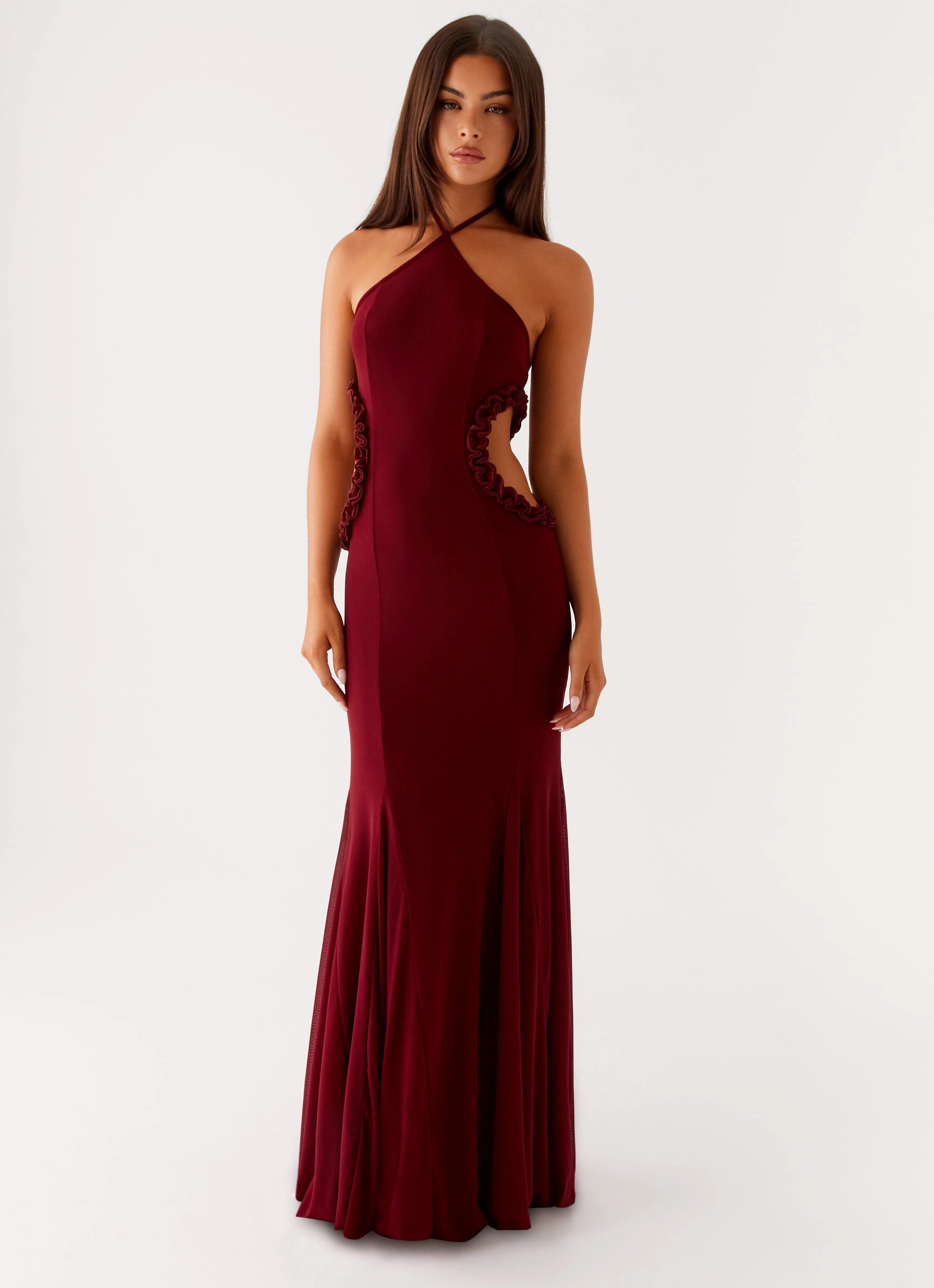 Modern Layering Global Style Jemima Maxi Dress - Raspberry Wine