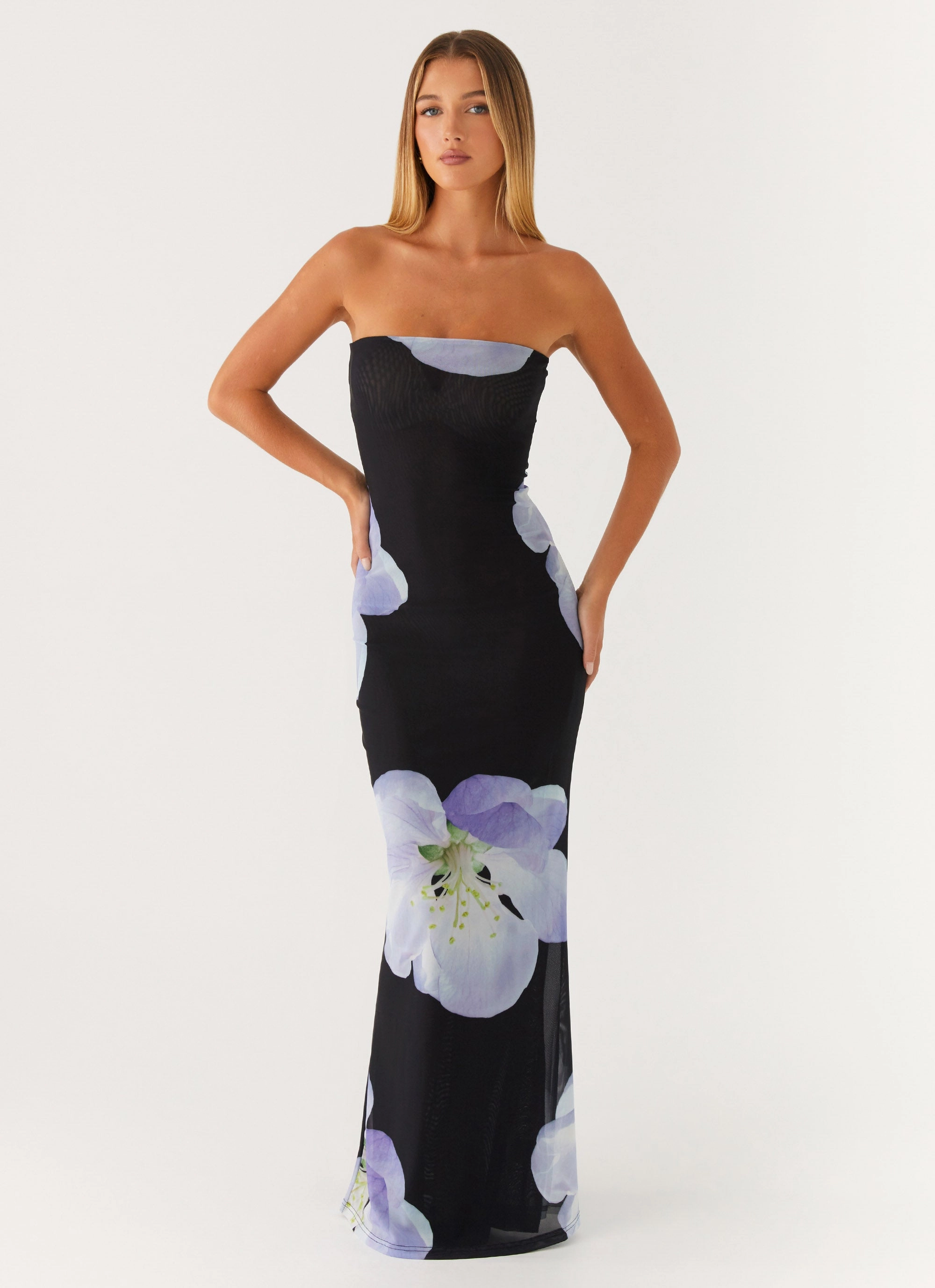 Jorja Maxi Dress - Flower Print Flattering Design Chill Wear