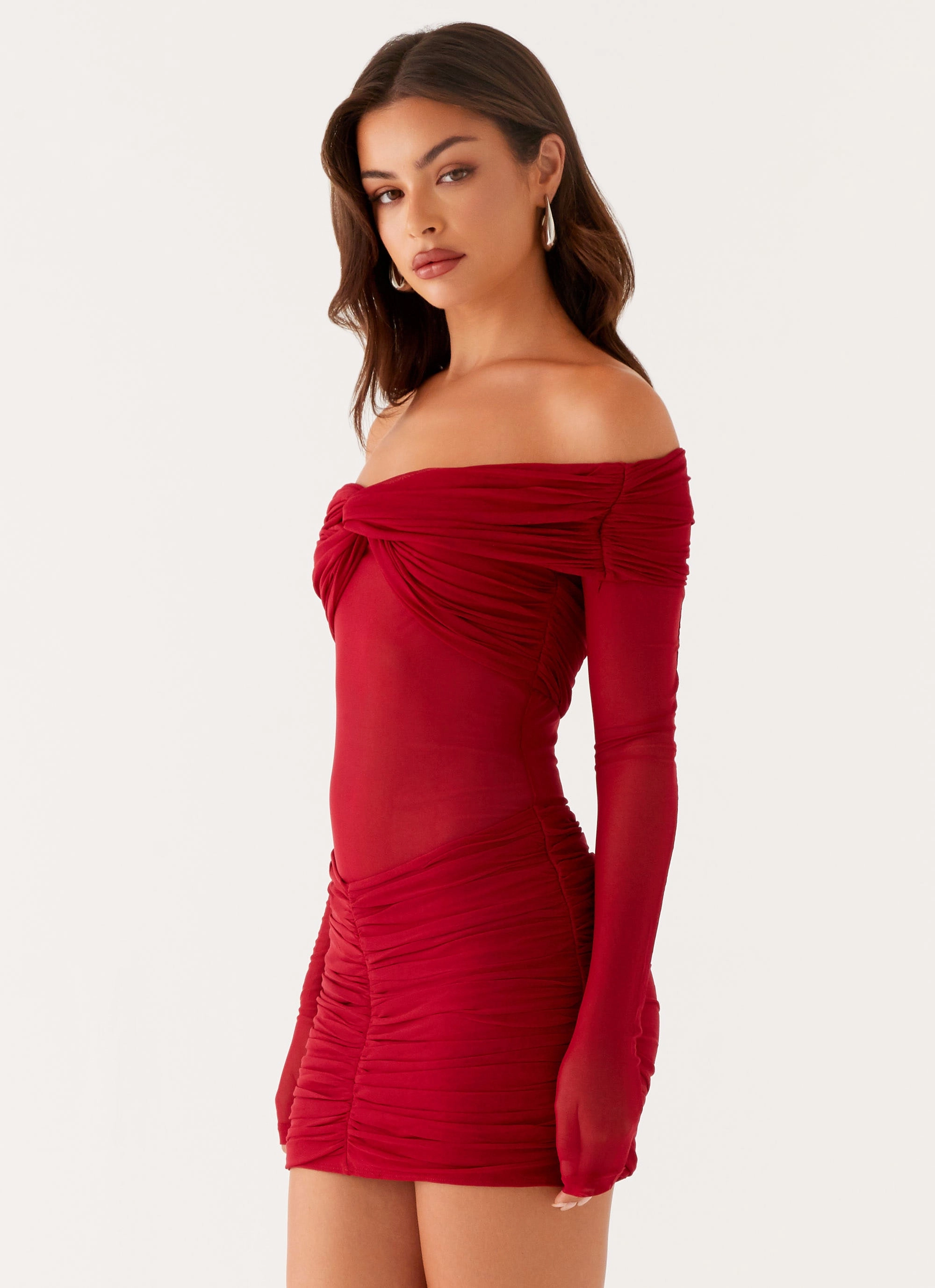Work Appropriate Mood Glow Jules Mini Dress - Raspberry