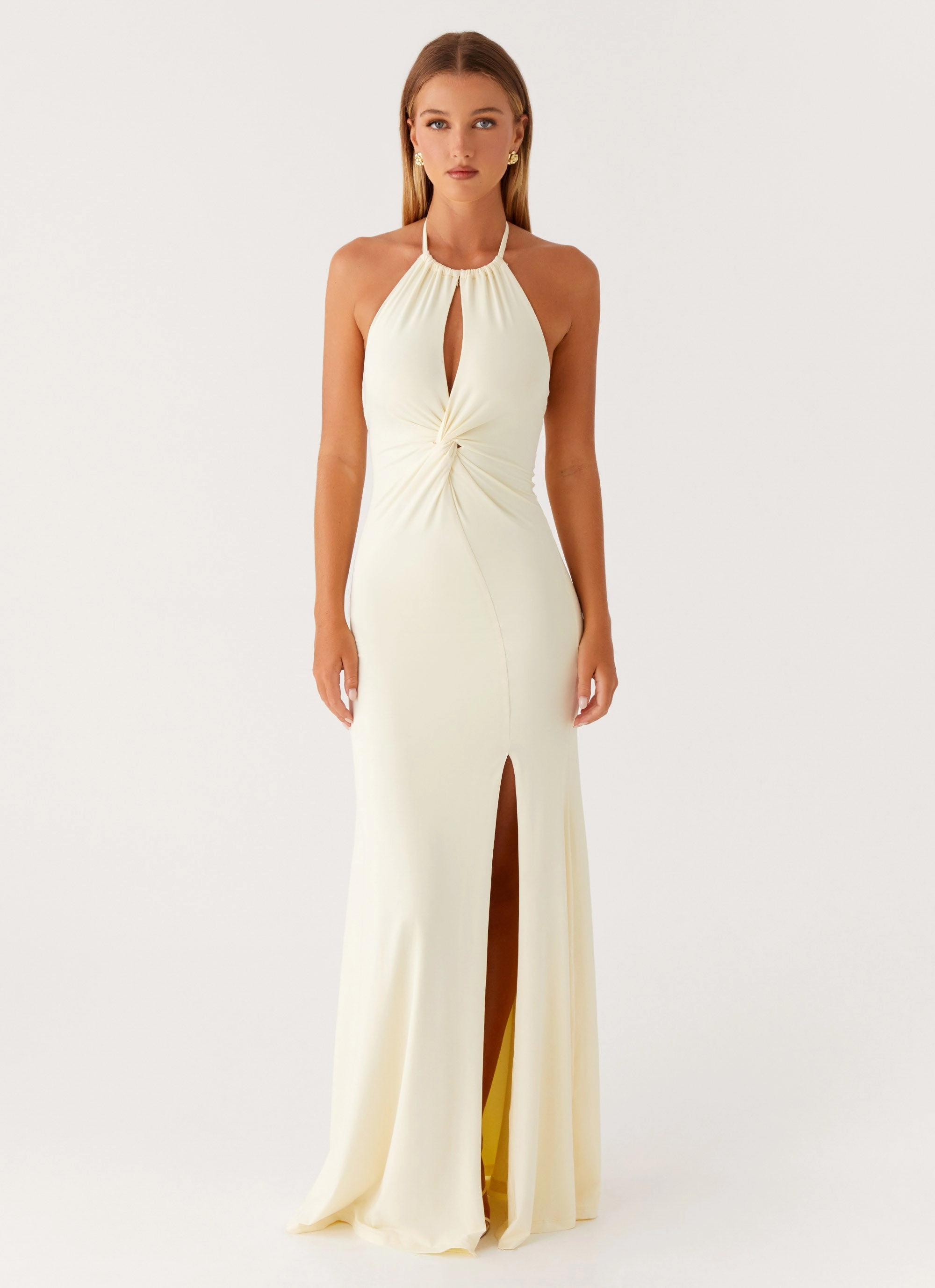 Versatile Cut Stylish Fit Just In Time Maxi Dress - Yellow