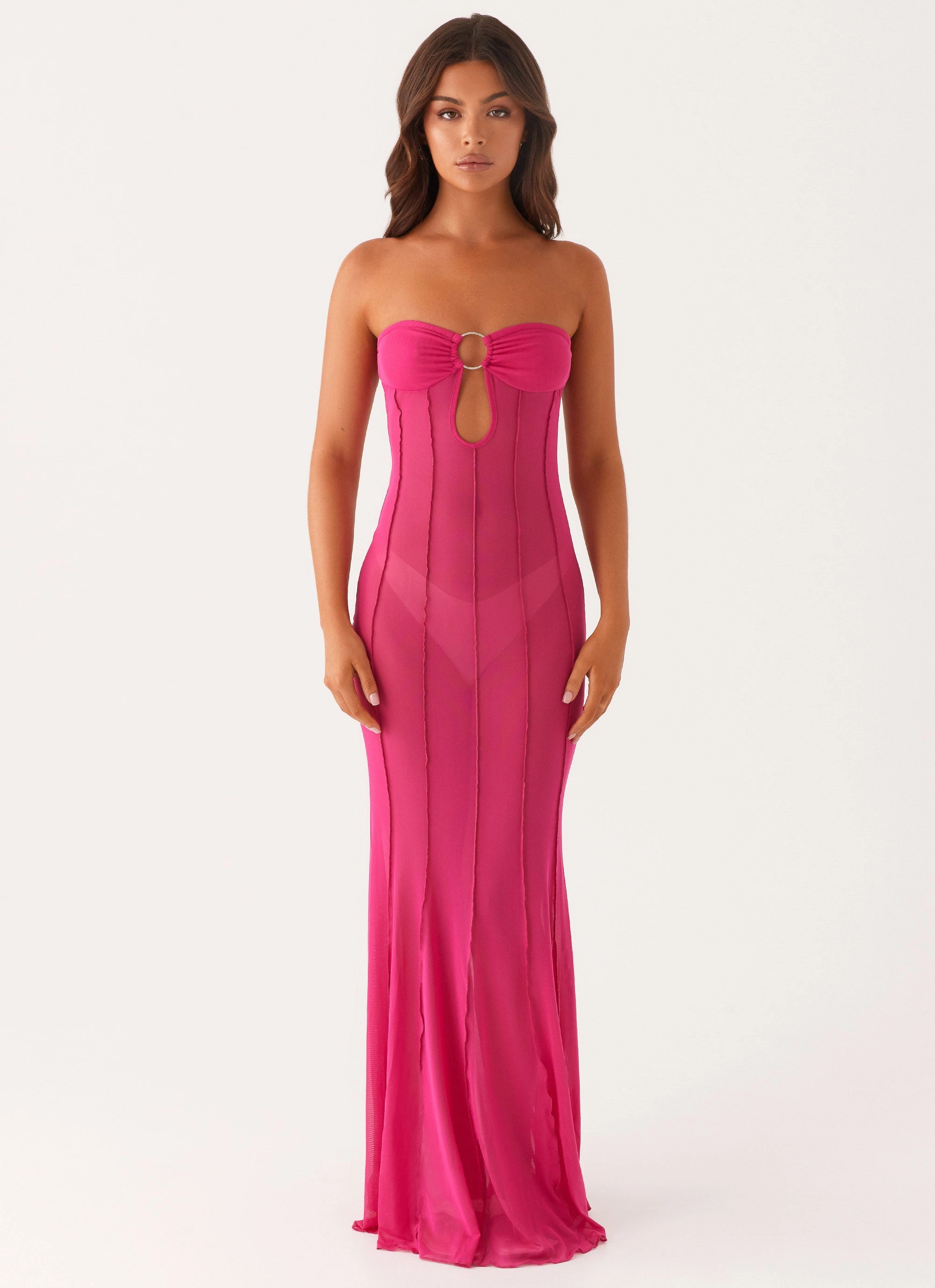 Understated Glam Kennedy Maxi Dress - Fuchsia