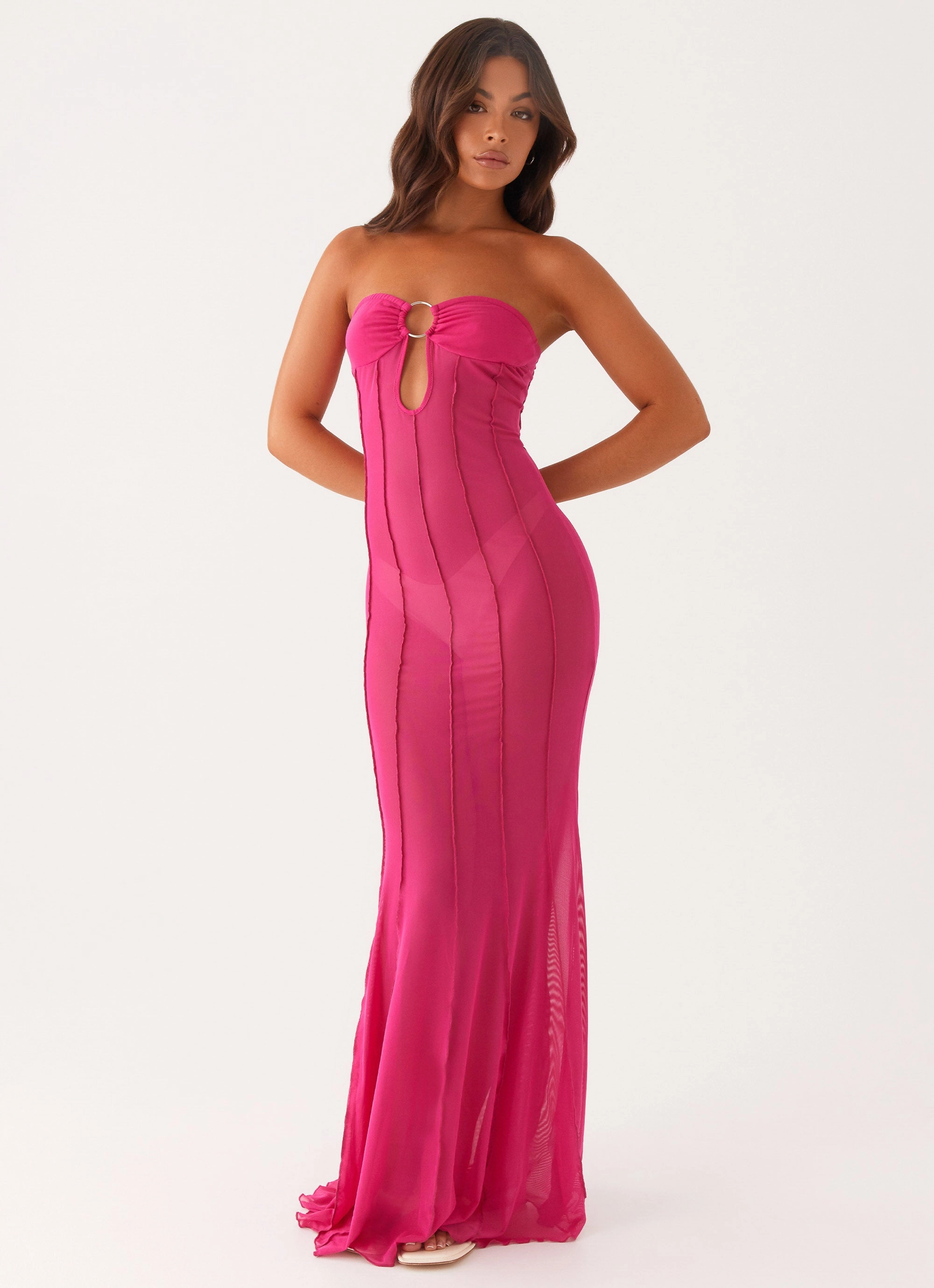 Kennedy Maxi Dress - Fuchsia Occasion Wear
