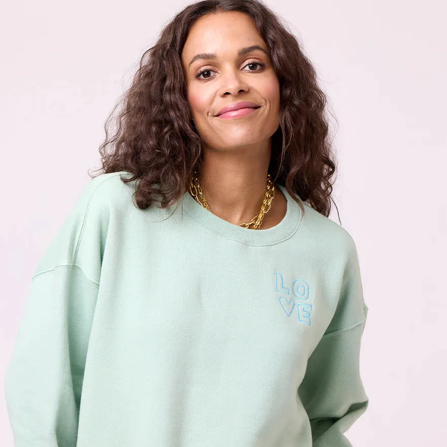 Kerri Rosenthal Ex-Boyfriend Love Sweatshirt Eco Friendly Yarn