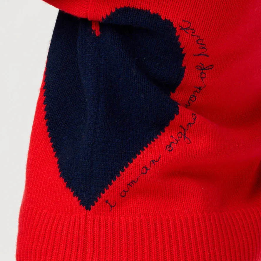 SeamFreeShoulder Kerri Rosenthal Lucy Imperfect Heart Sweater