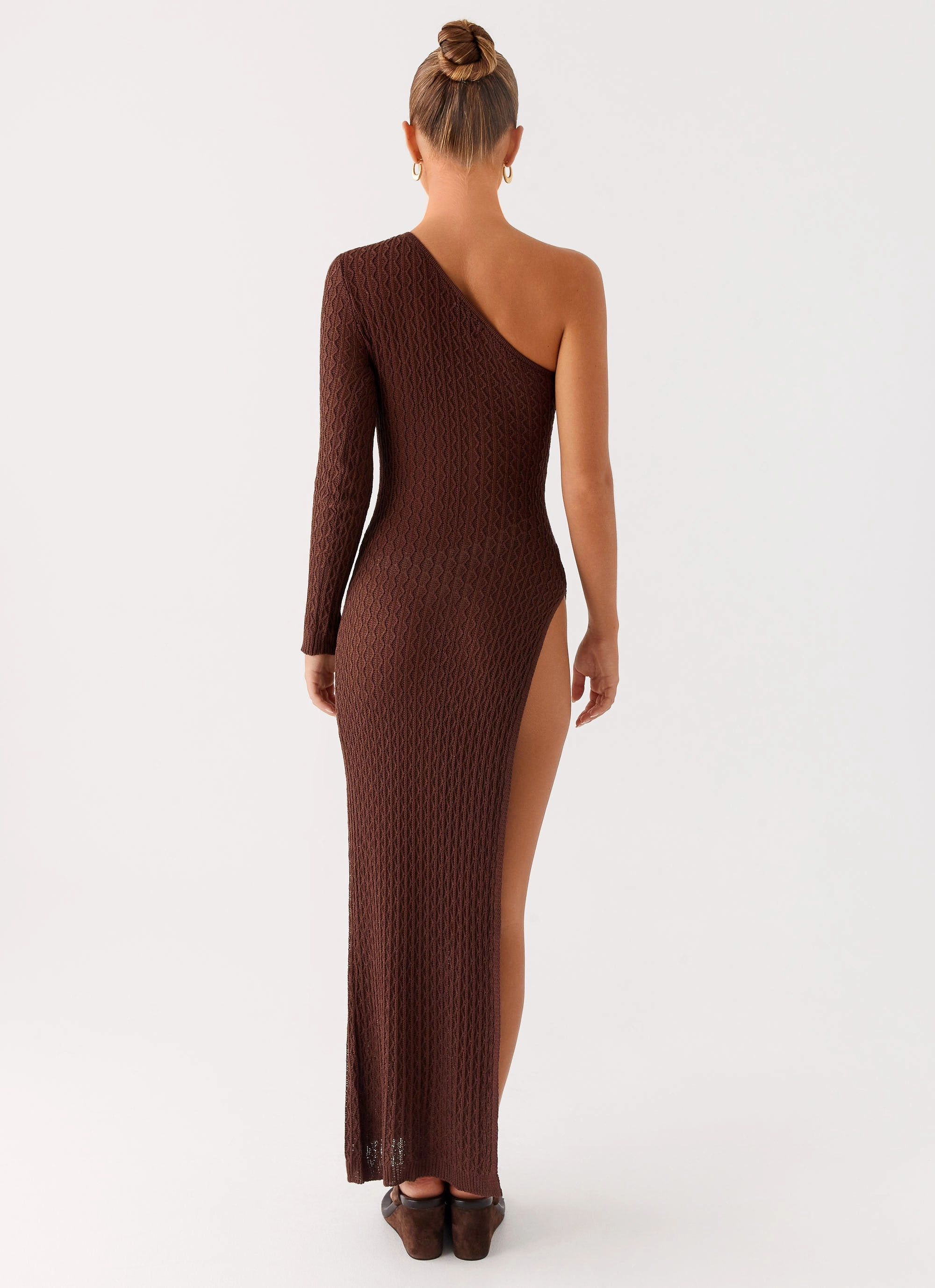 Kerri Knit Maxi Dress - Dark Chocolate Underwire-Support