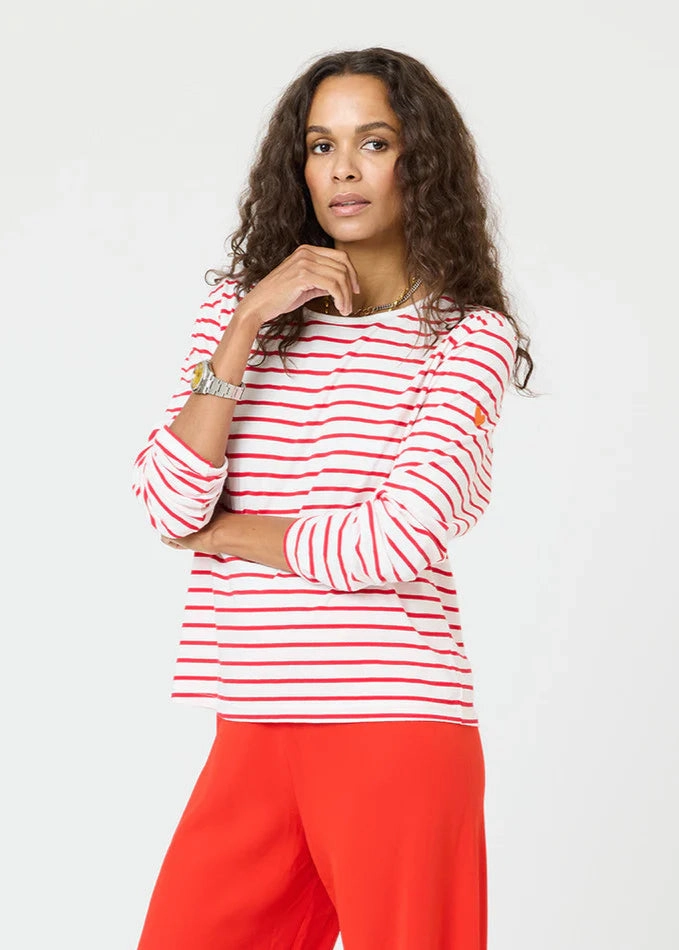Minimalist Aesthetic HeatRegulating Kerri Rosenthal Long Sleeve Strip Tee